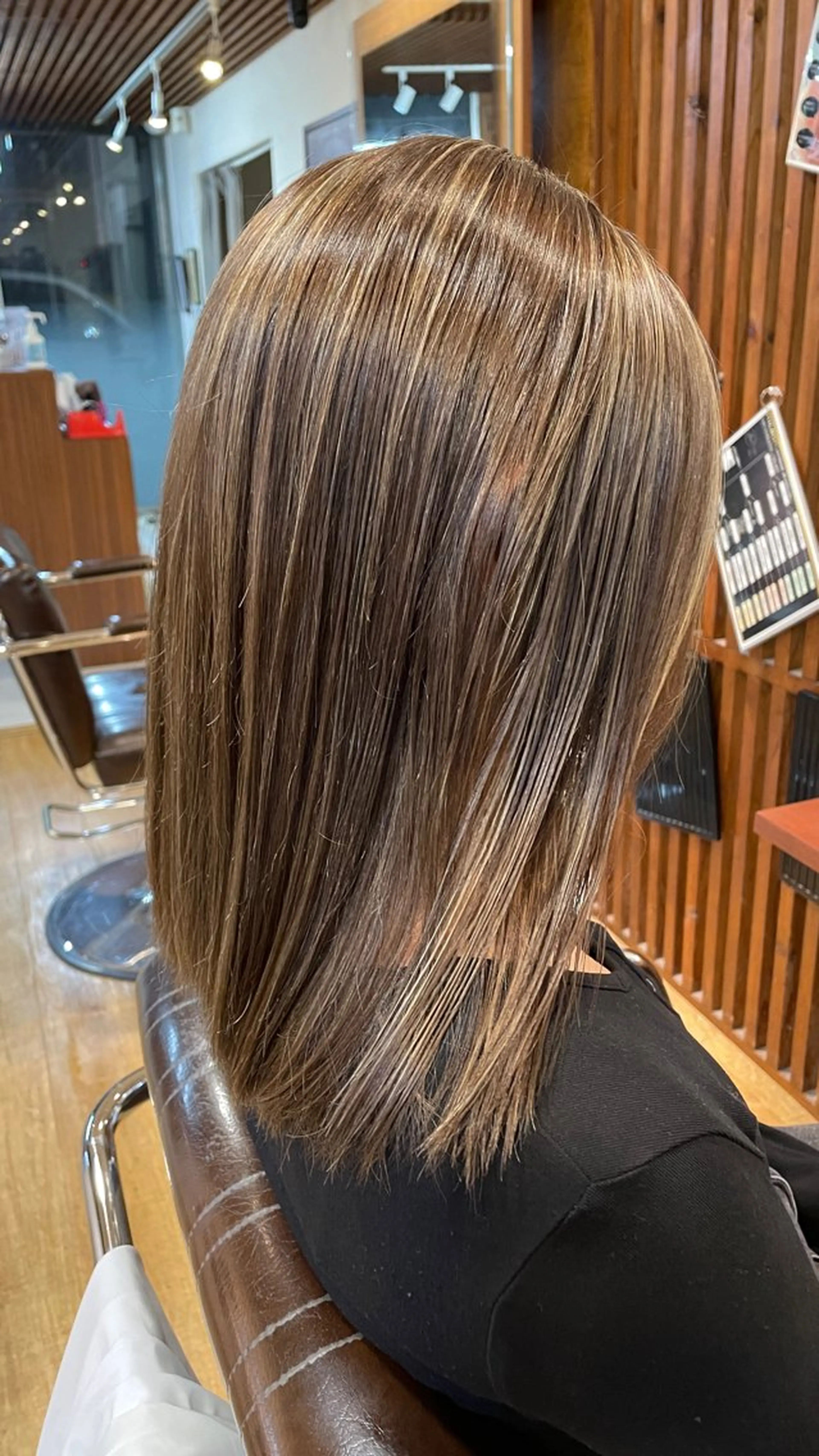 ミディアム カラー ハイライトカラー ハイライト カット ヘアカラー 竹井俊介/白髪ぼかし /外国人風カラーのヘアスタイル