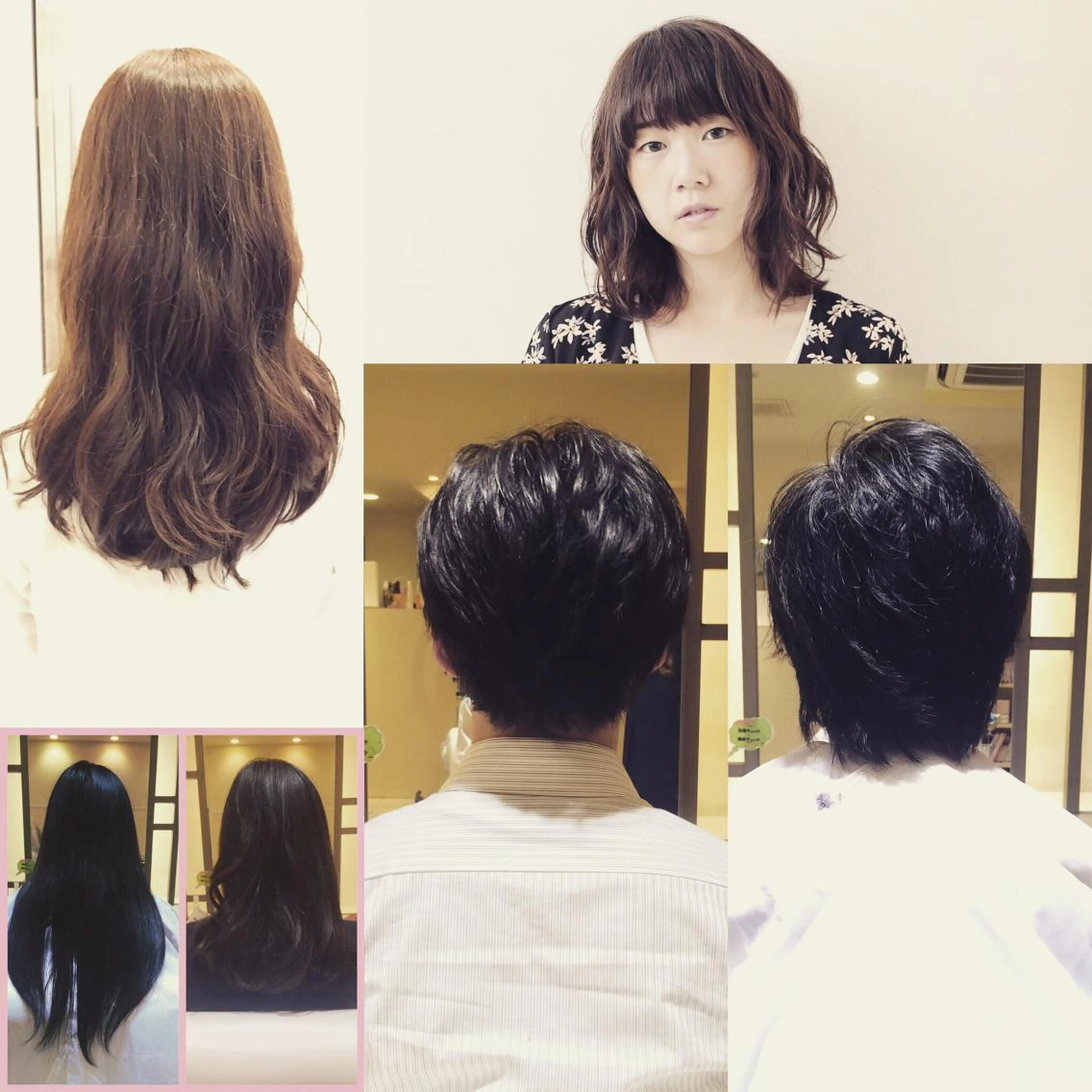 ミディアム ロング パーマ メンズ 佐川 友里のヘアスタイル