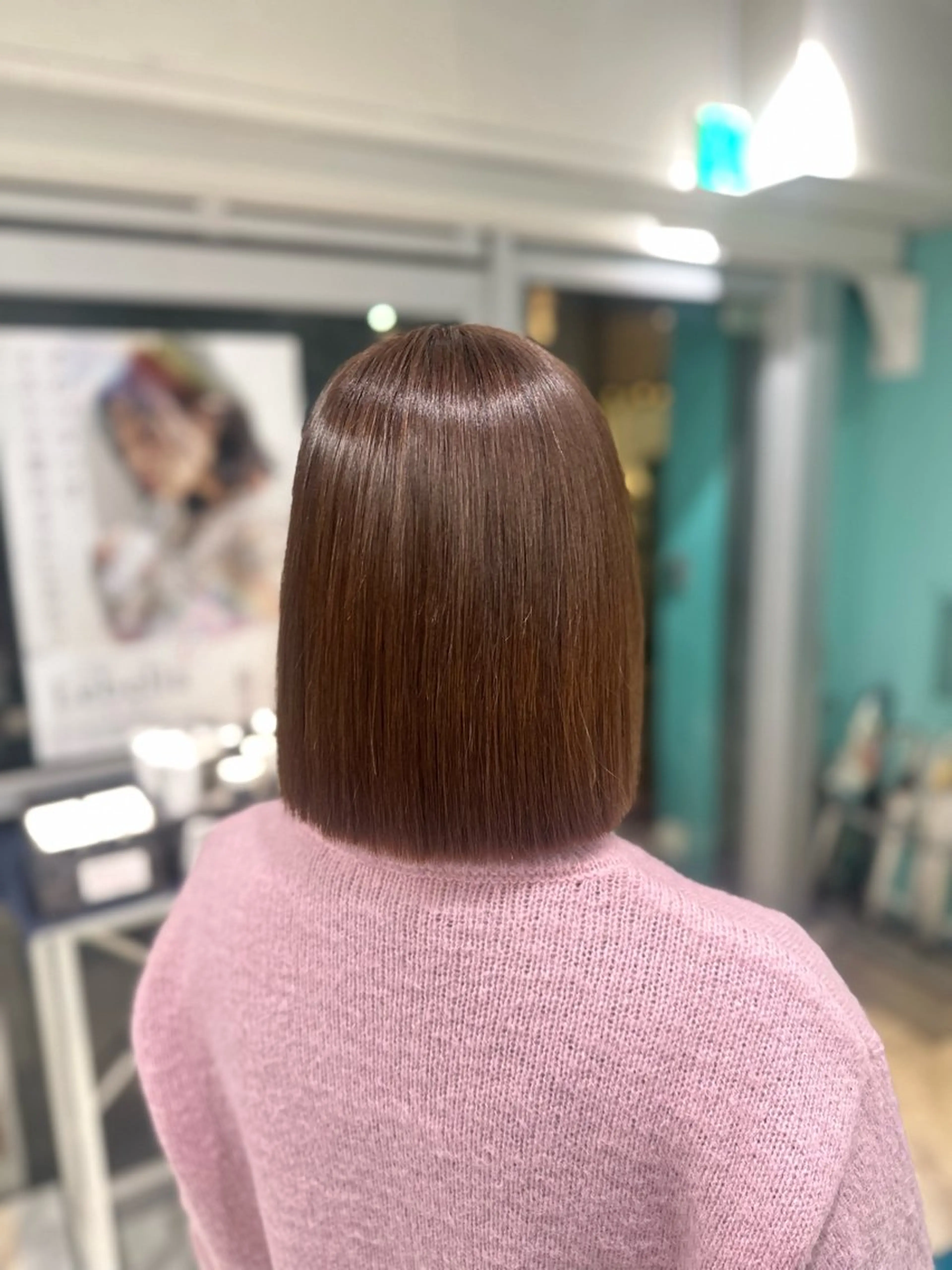 ミディアム 切りっぱなしボブ ボブ カット LUPI byLee MIUのヘアスタイル