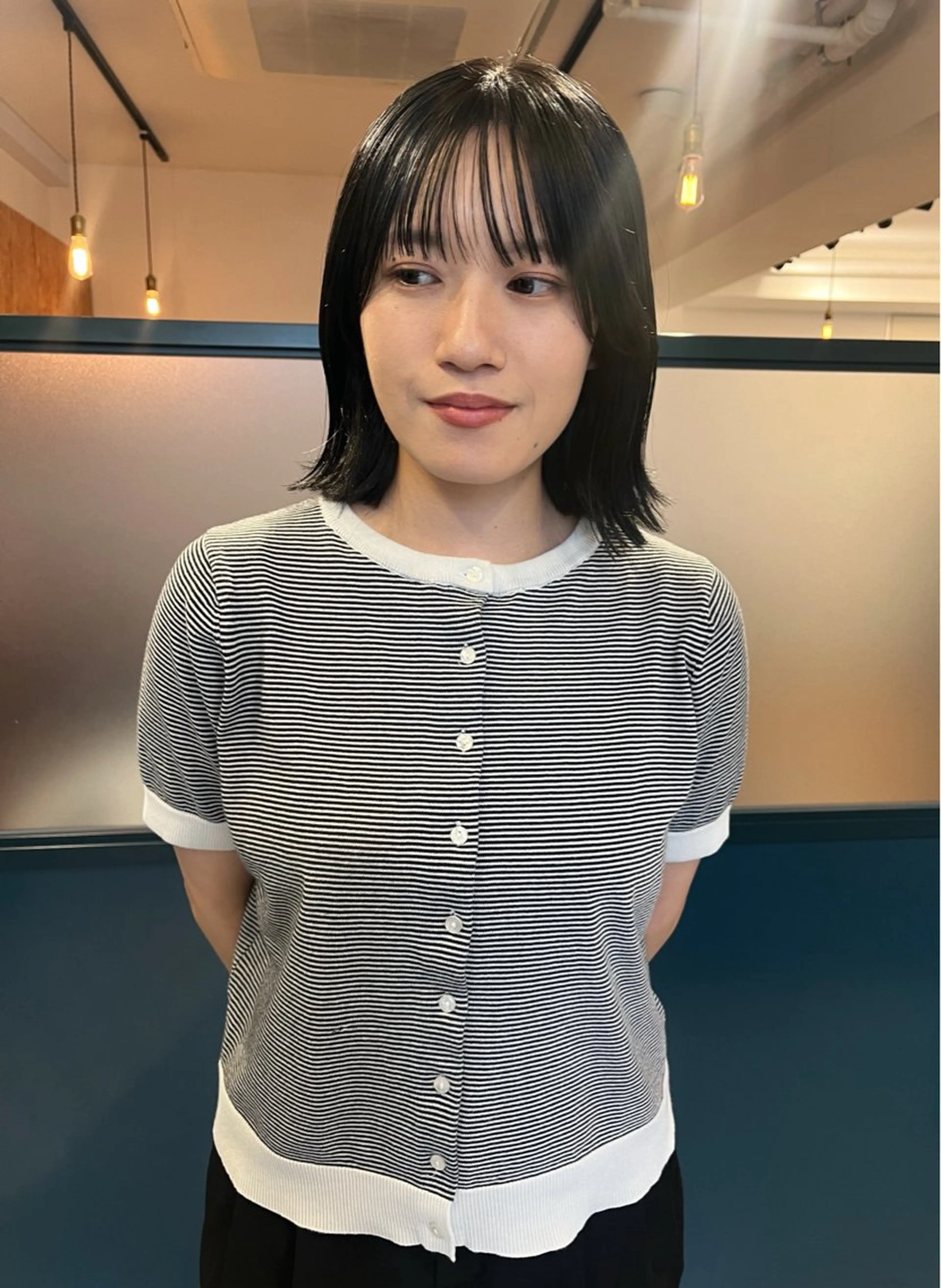 ミディアム カラー 暖色/パーマ 🌼クニトウメイのヘアスタイル