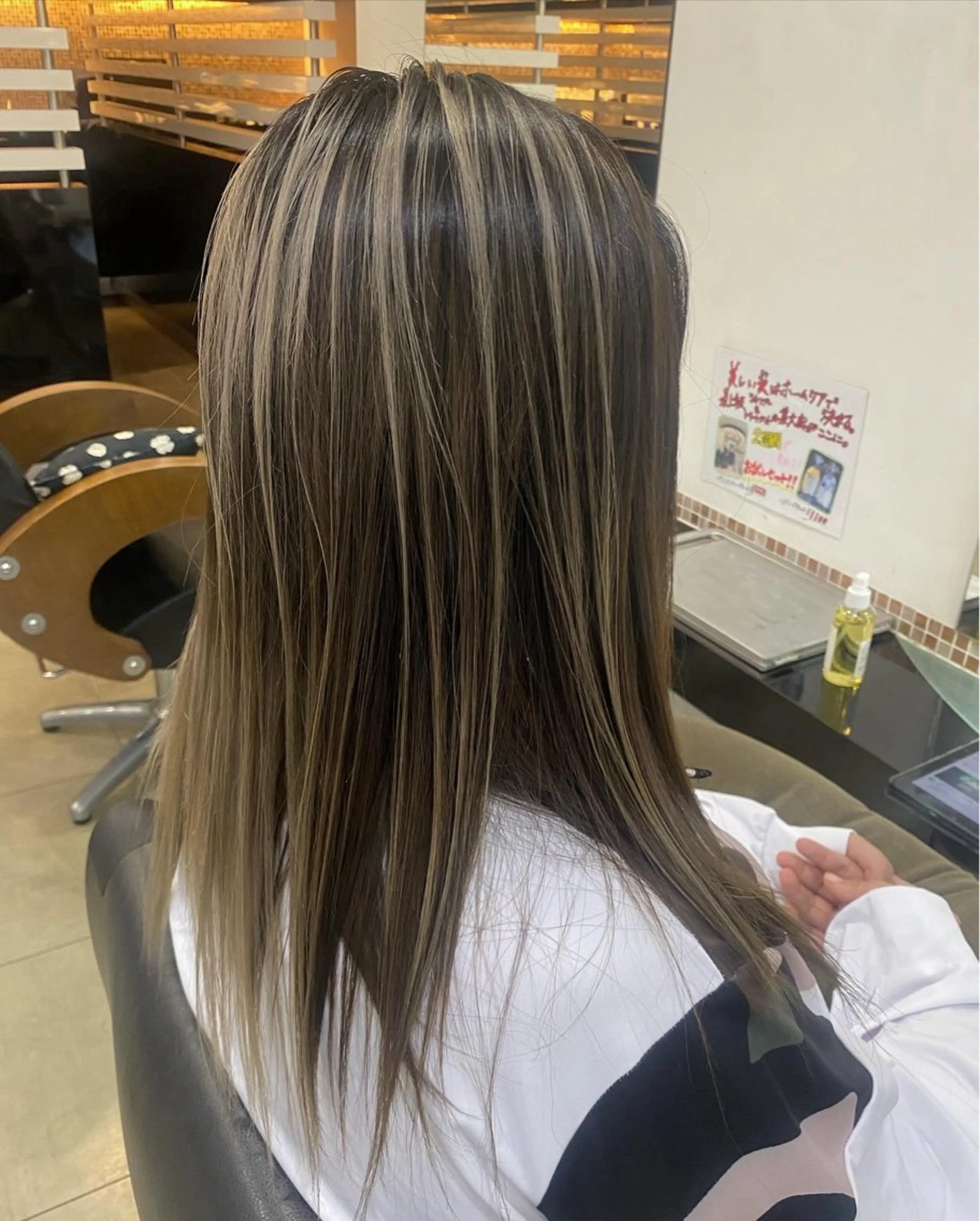 ロング カラー ヘアアレンジ バレイヤージュ レイヤーカット DISCOHAIRsanc（ルジャルダン町田）所属・烏山 達也のヘアスタイル