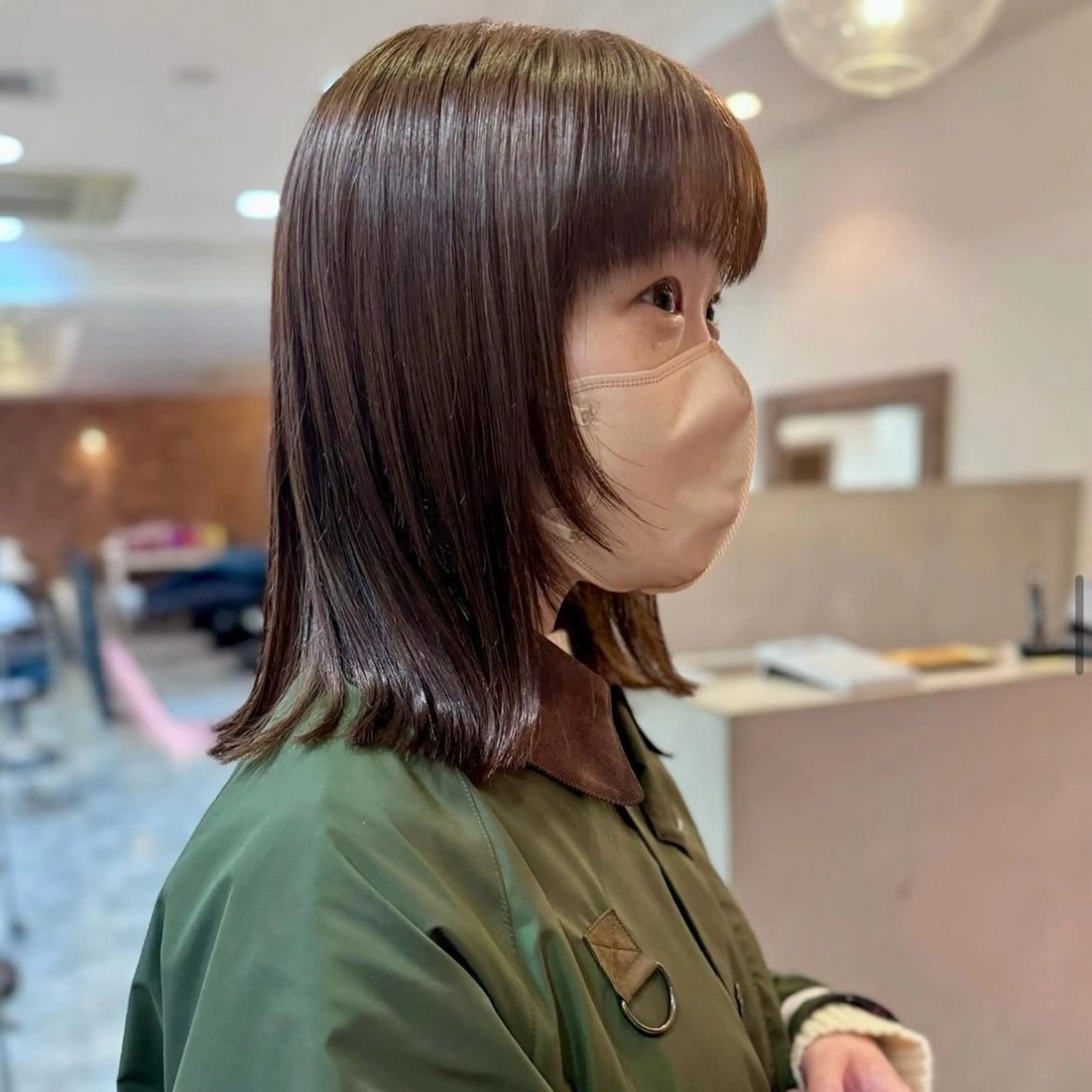 ミディアム カラー レイヤーカット ショート/パーマ/ MIOのヘアスタイル