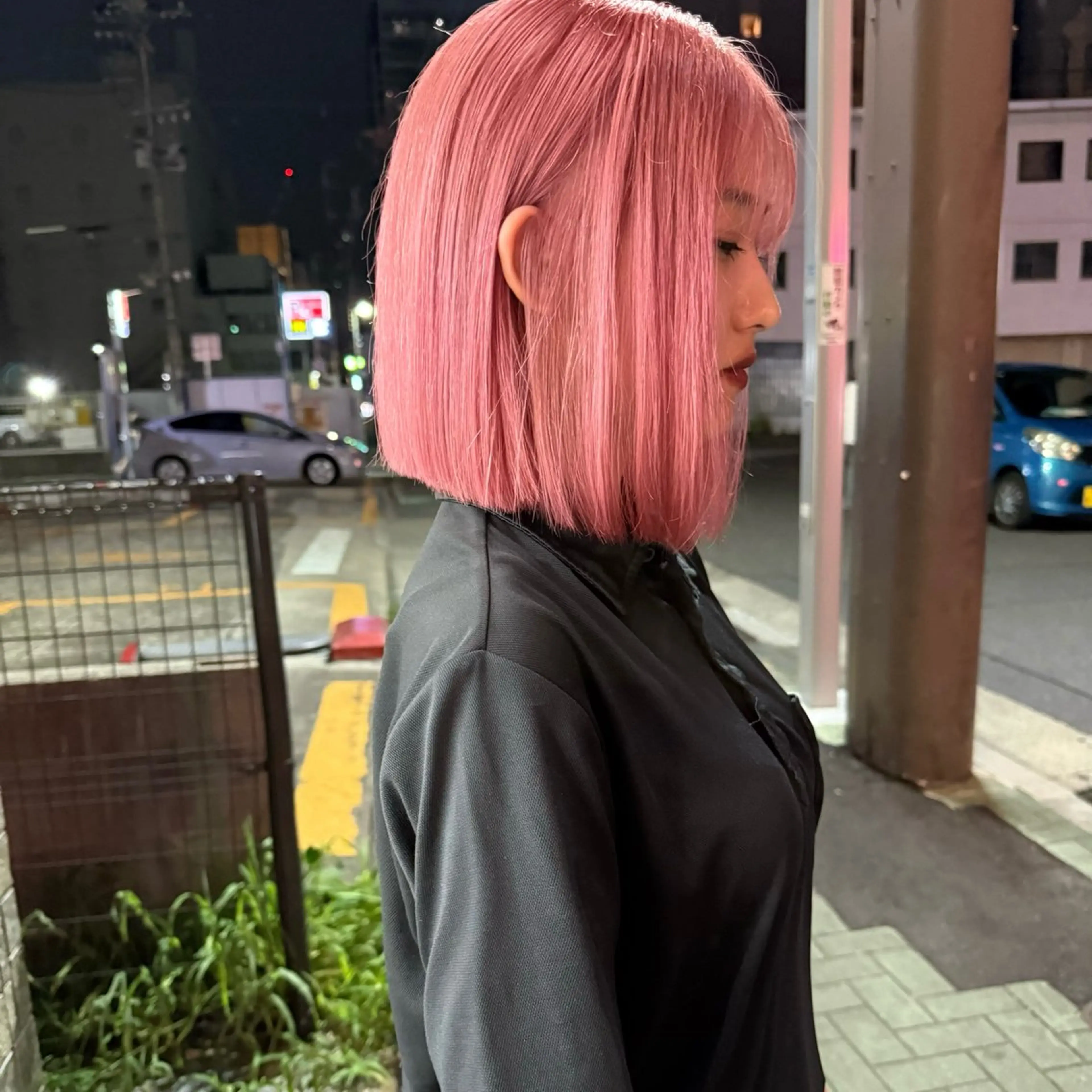 ミディアム ヘアカラー トリートメント 舟橋耀/ブリーチカラ ー/レイヤーカットのヘアスタイル