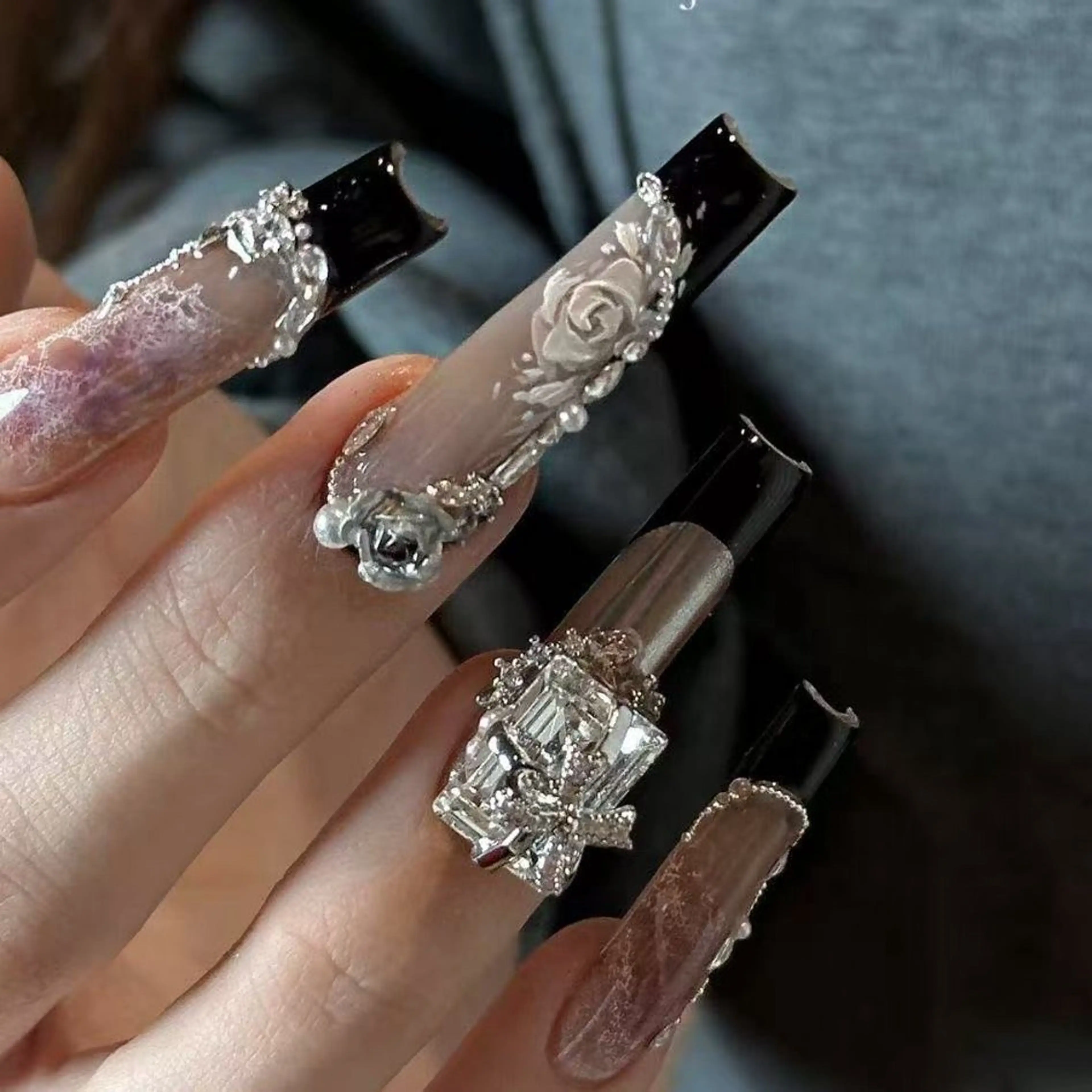 ネイル アートネイル キラキラネイル 韓国ネイル 持ち込み リセス 高田馬場のネイルデザイン