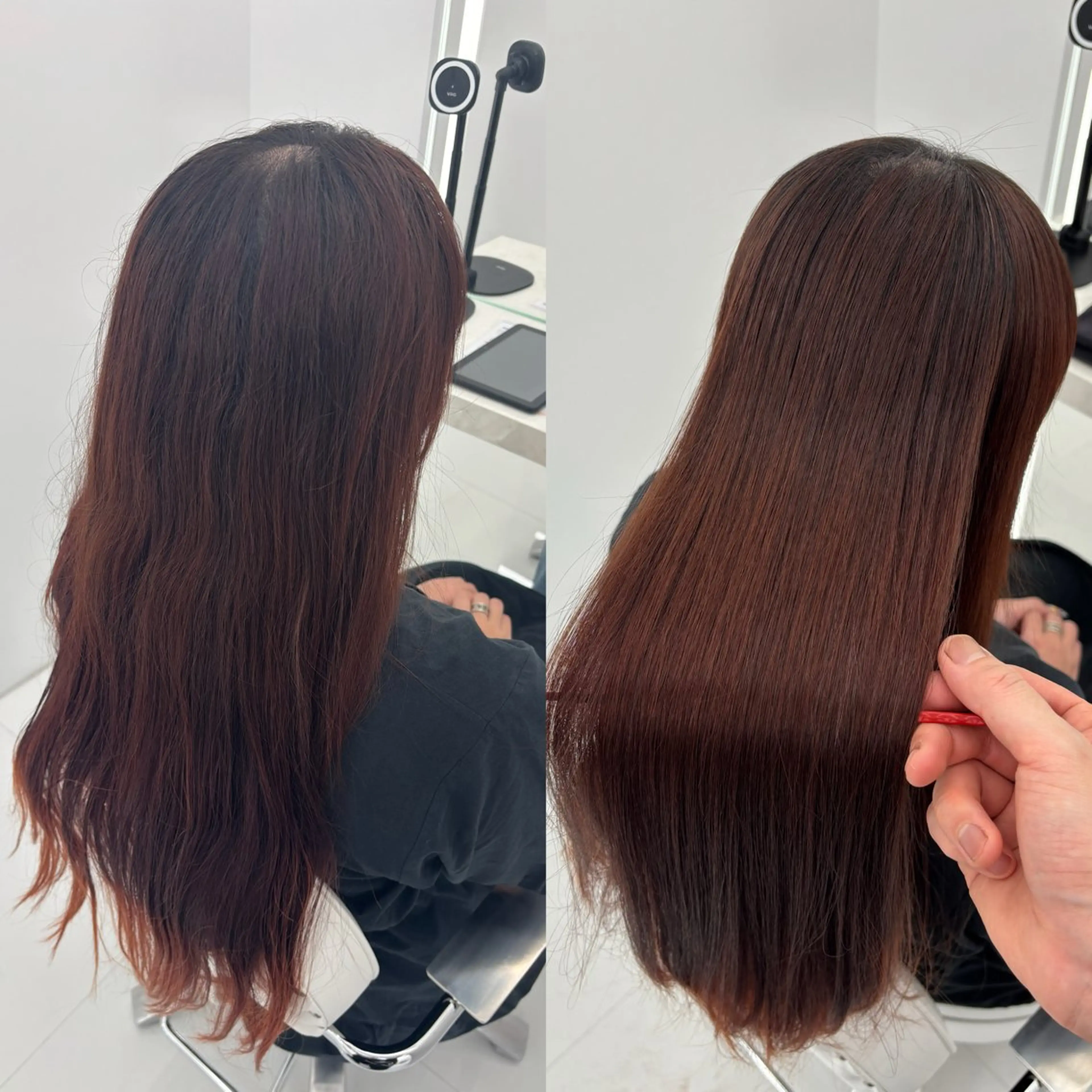 ロング 縮毛矯正 特化アツシのヘアスタイル