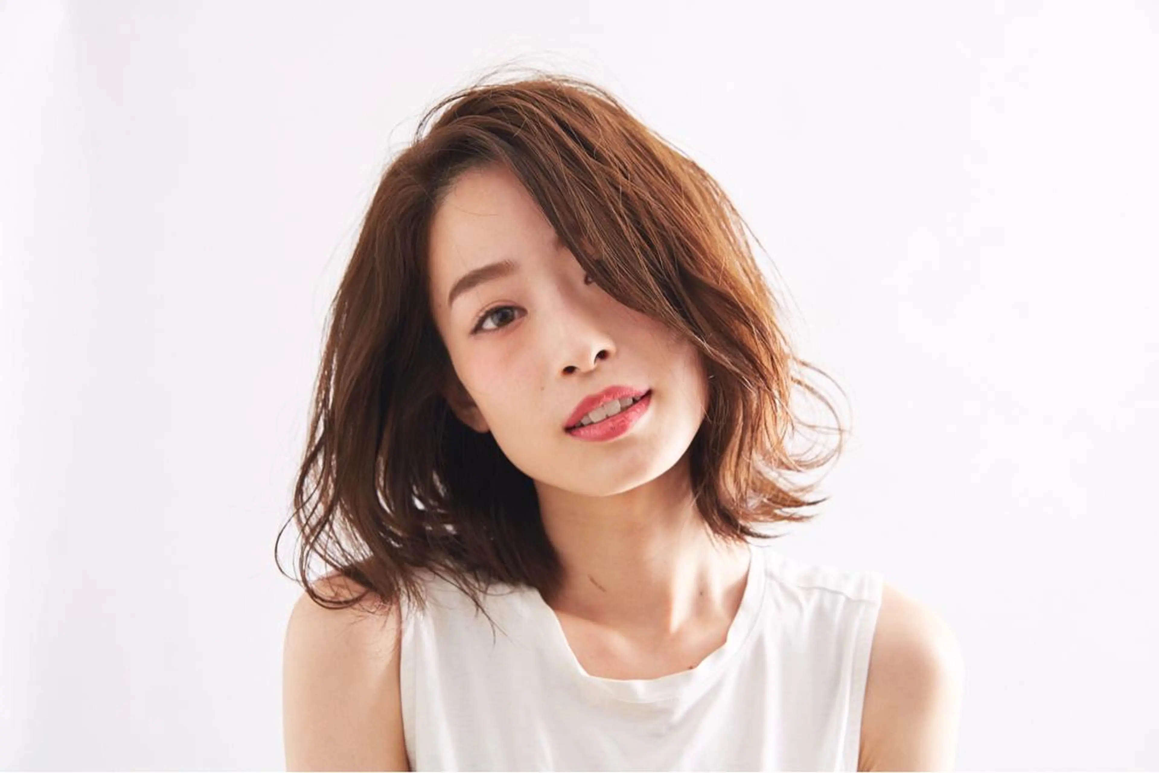ミディアム カラー パーマ ヘアアレンジ メンズ キッズ ネイル マツエク・マツパ アティリー 西梅田のヘアスタイル