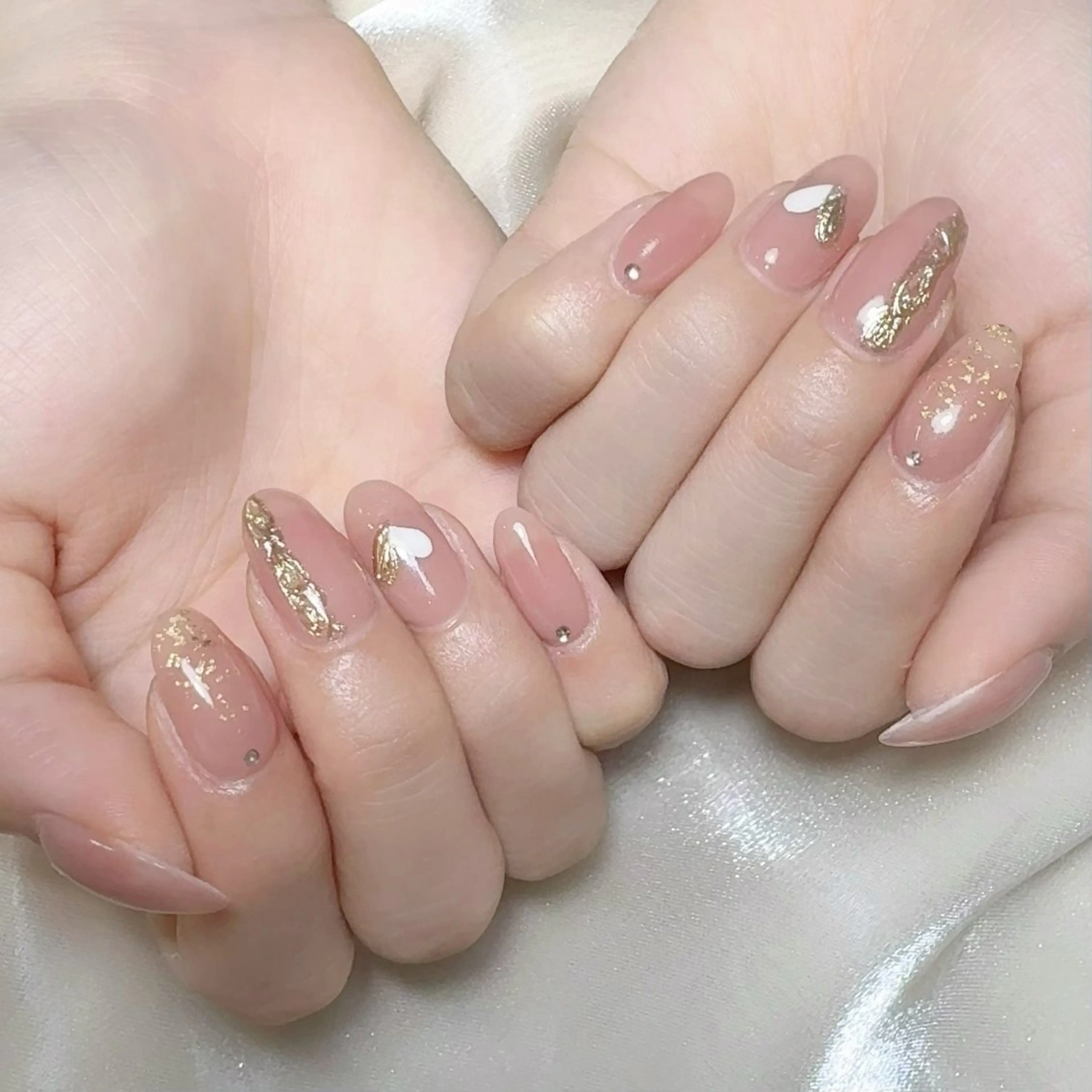 メンズ ネイル メンズ韓国風 アートネイル オーロラネイル ガーリー キラキラネイル ハンドネイル Nail salon 木にいるのネイルデザイン