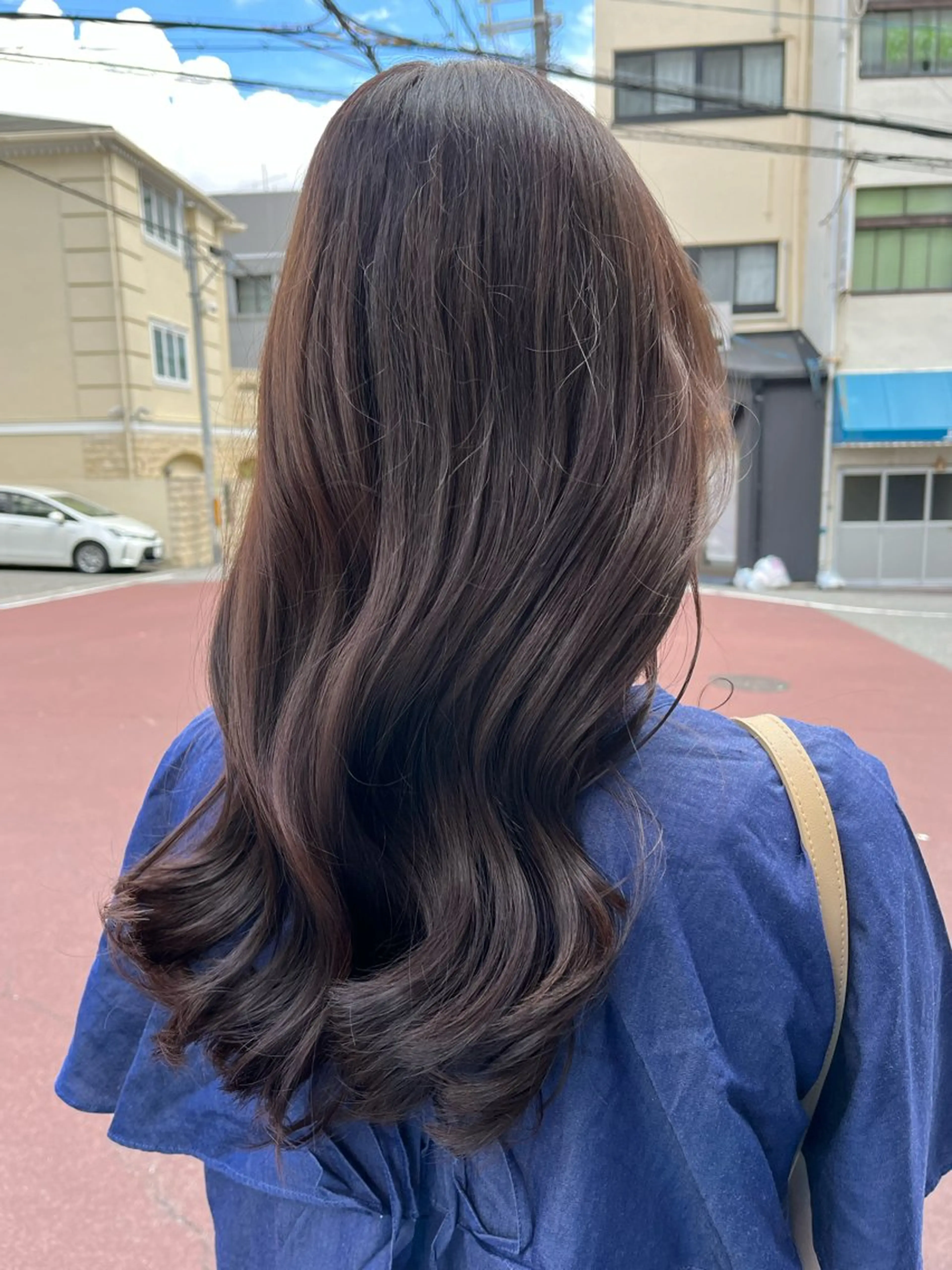 ロング カラー ブラウンカラー チョコレートブラウン 天王寺美容室/カット モデル募集/miiaのヘアスタイル