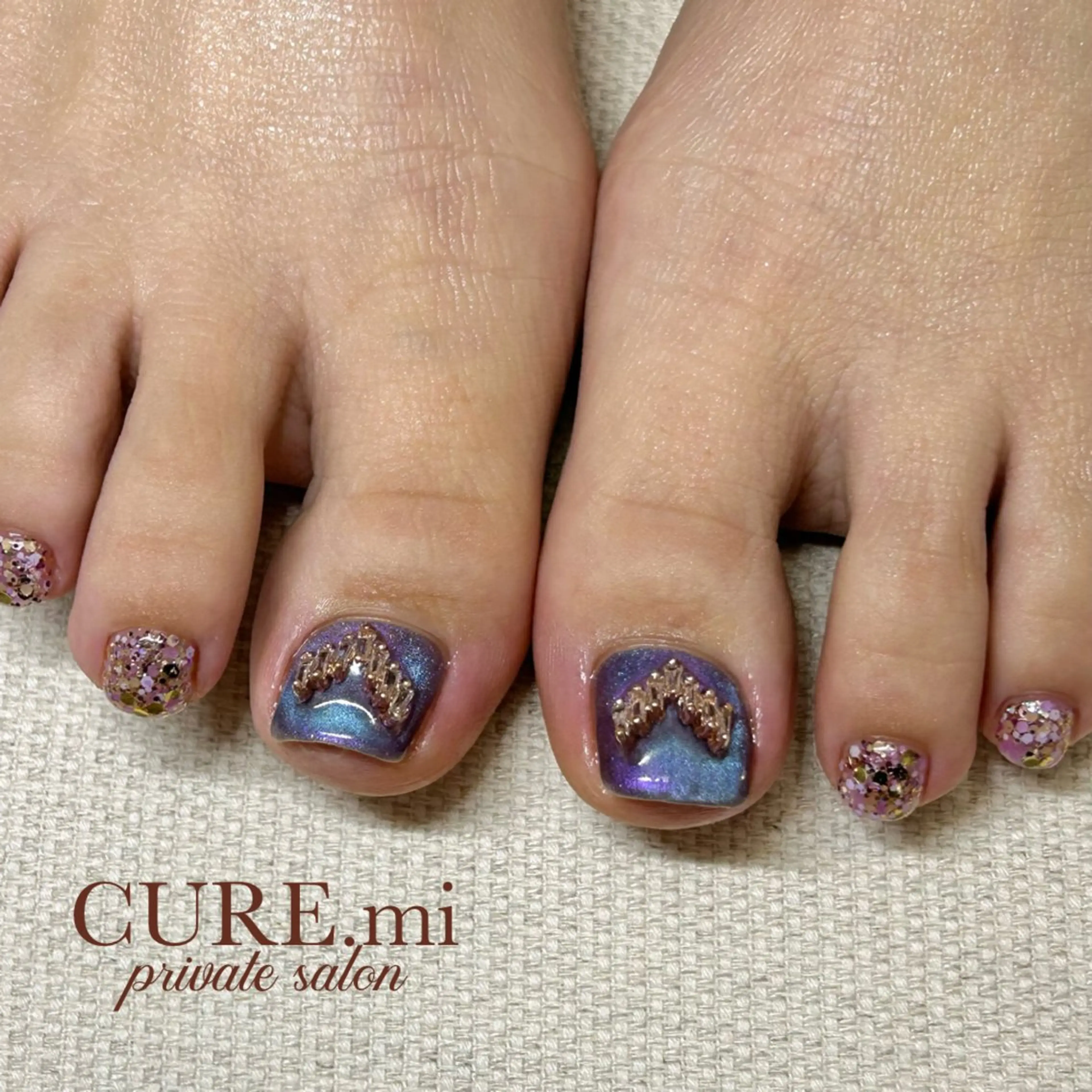 ネイル フットネイル マグネットネイル シンプルネイル フットネイル 伊藤 美香のその他イメージ