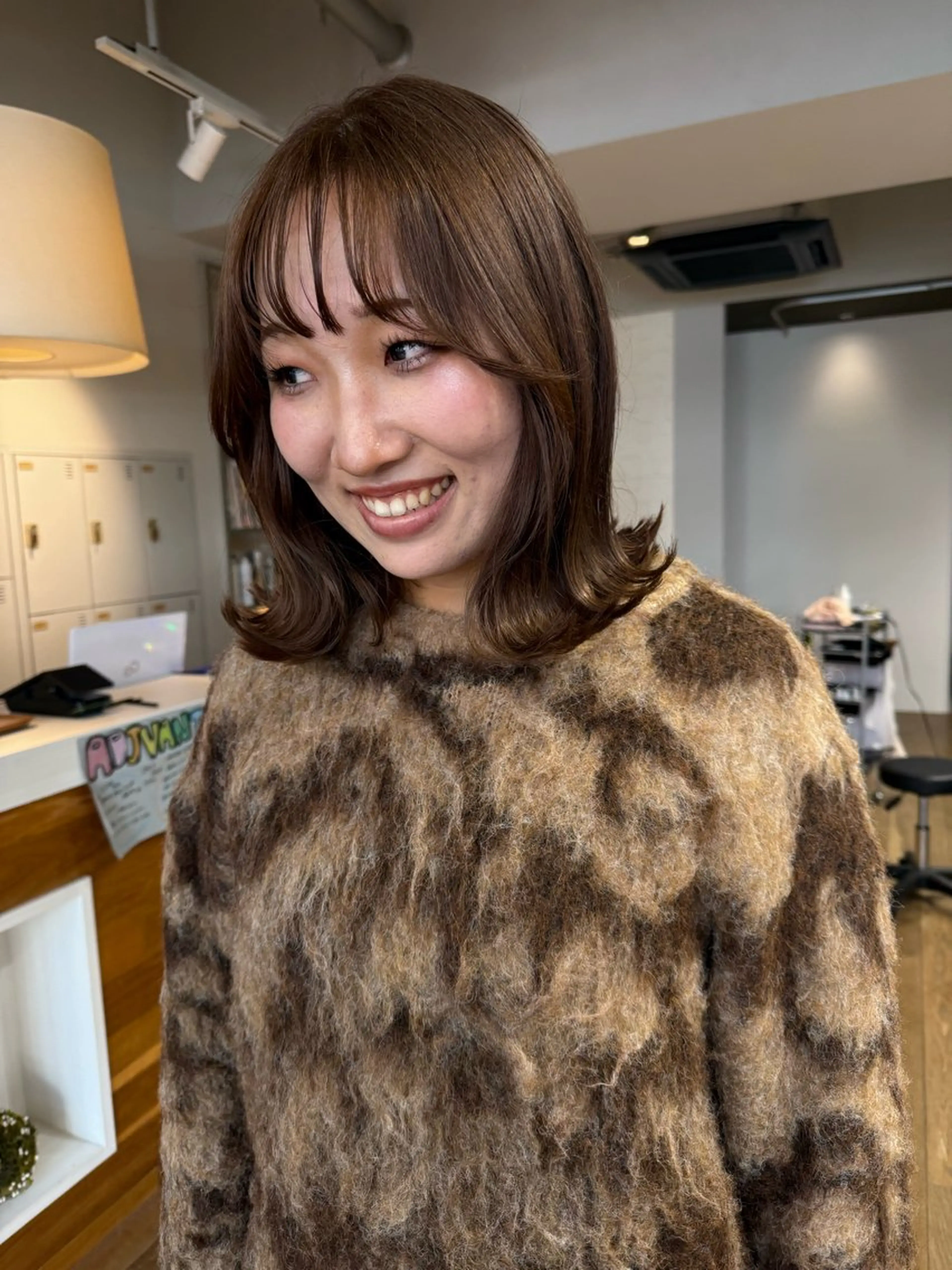 ミディアム ヘアカラー 松本 夏海のヘアスタイル