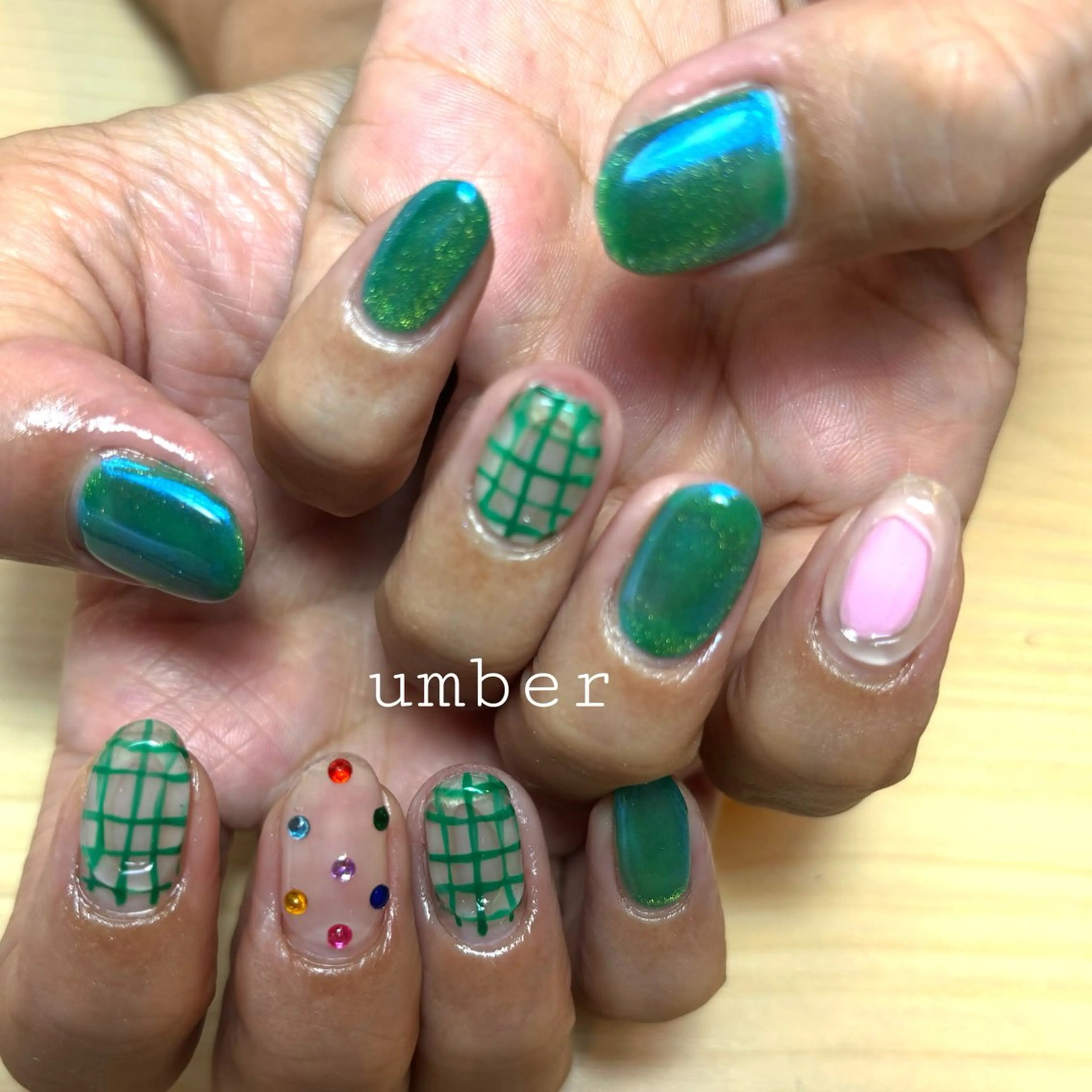 ネイル ハンドネイル umber 三茶1分のネイルデザイン