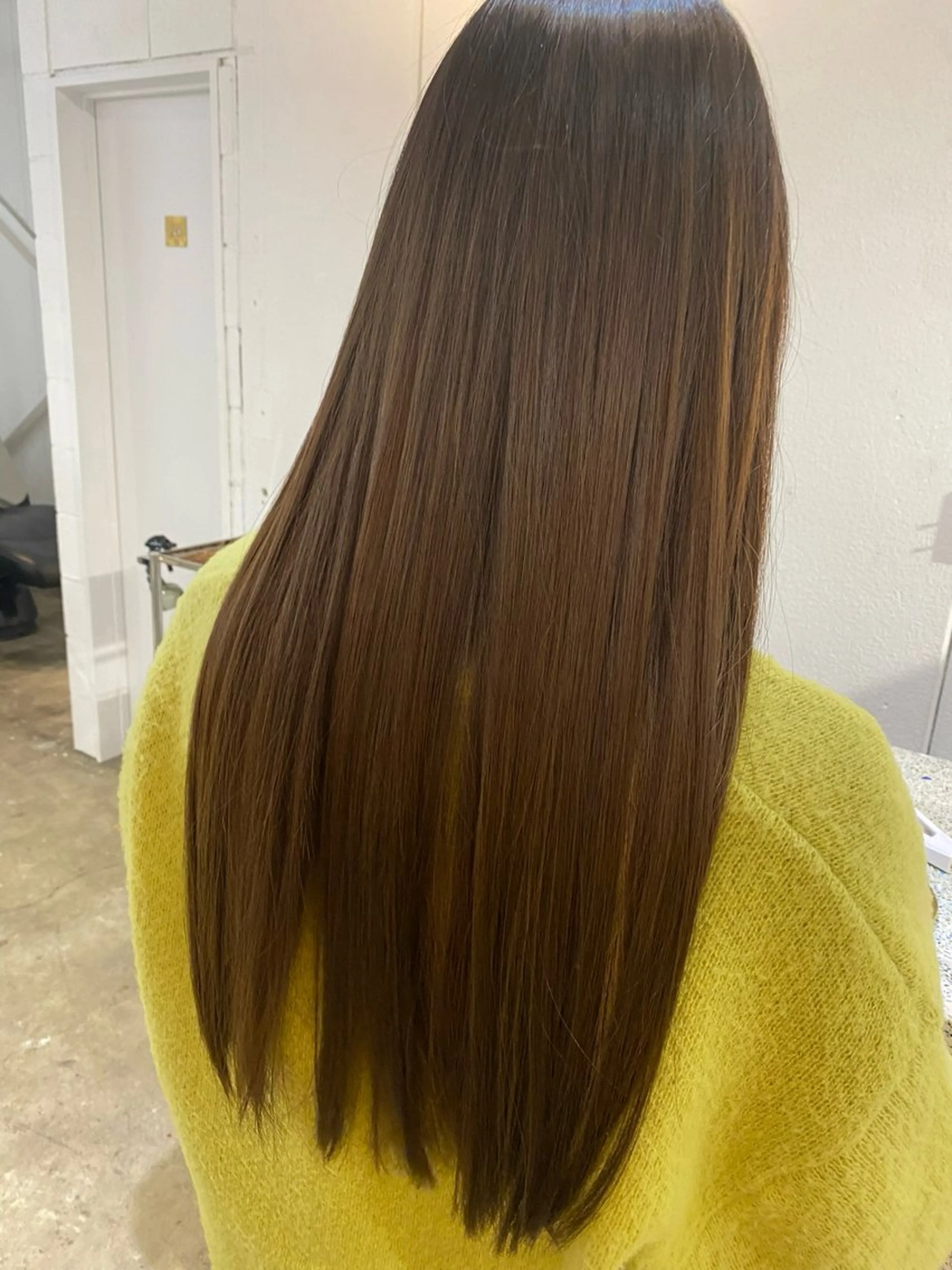 ロング トリートメント 酸熱トリートメント 栄/レイヤーカット /オリーブ/傑🦥のヘアスタイル