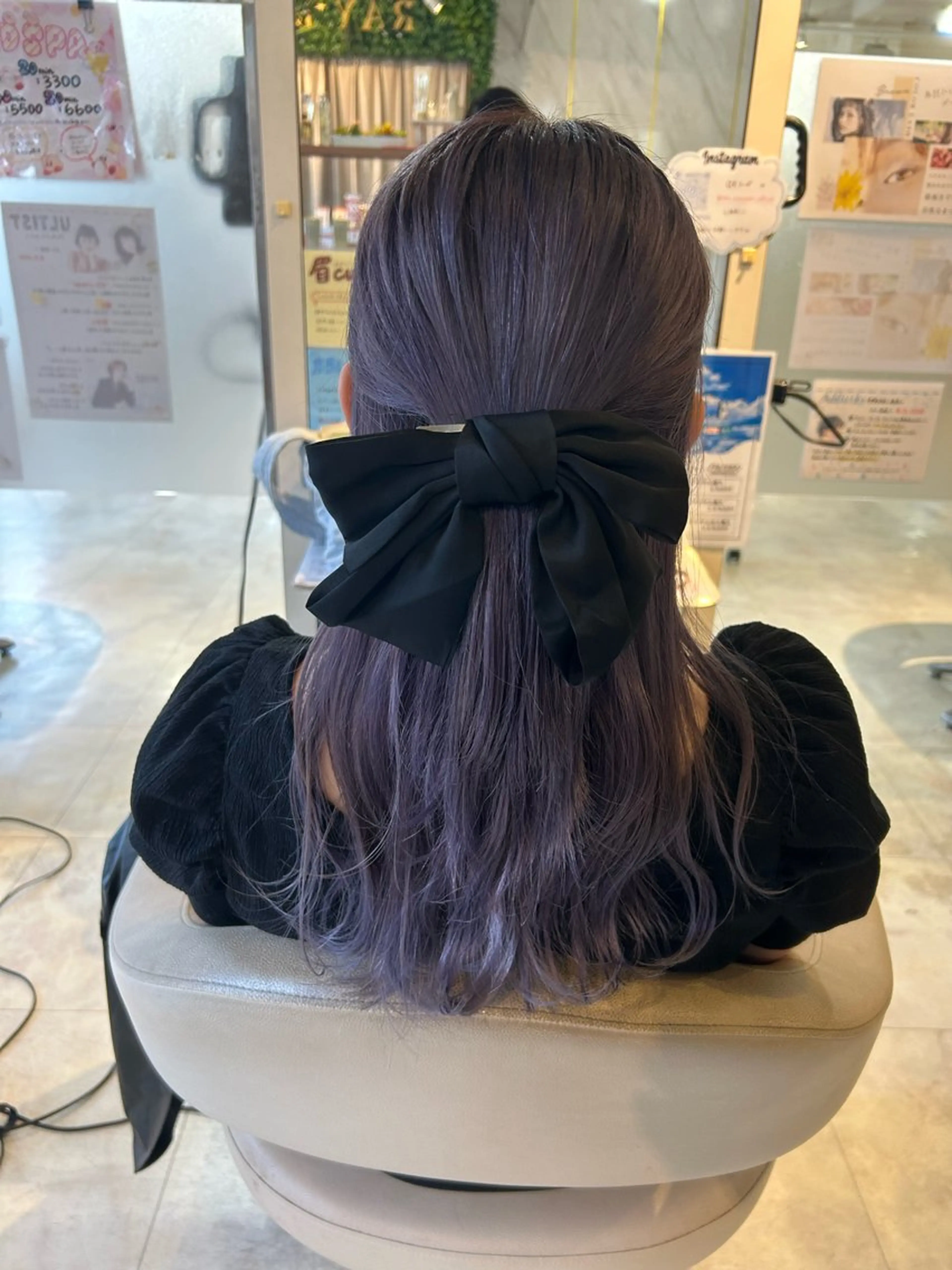 ロング カラー パープルカラー ヘアカラー 小森 永のヘアスタイル