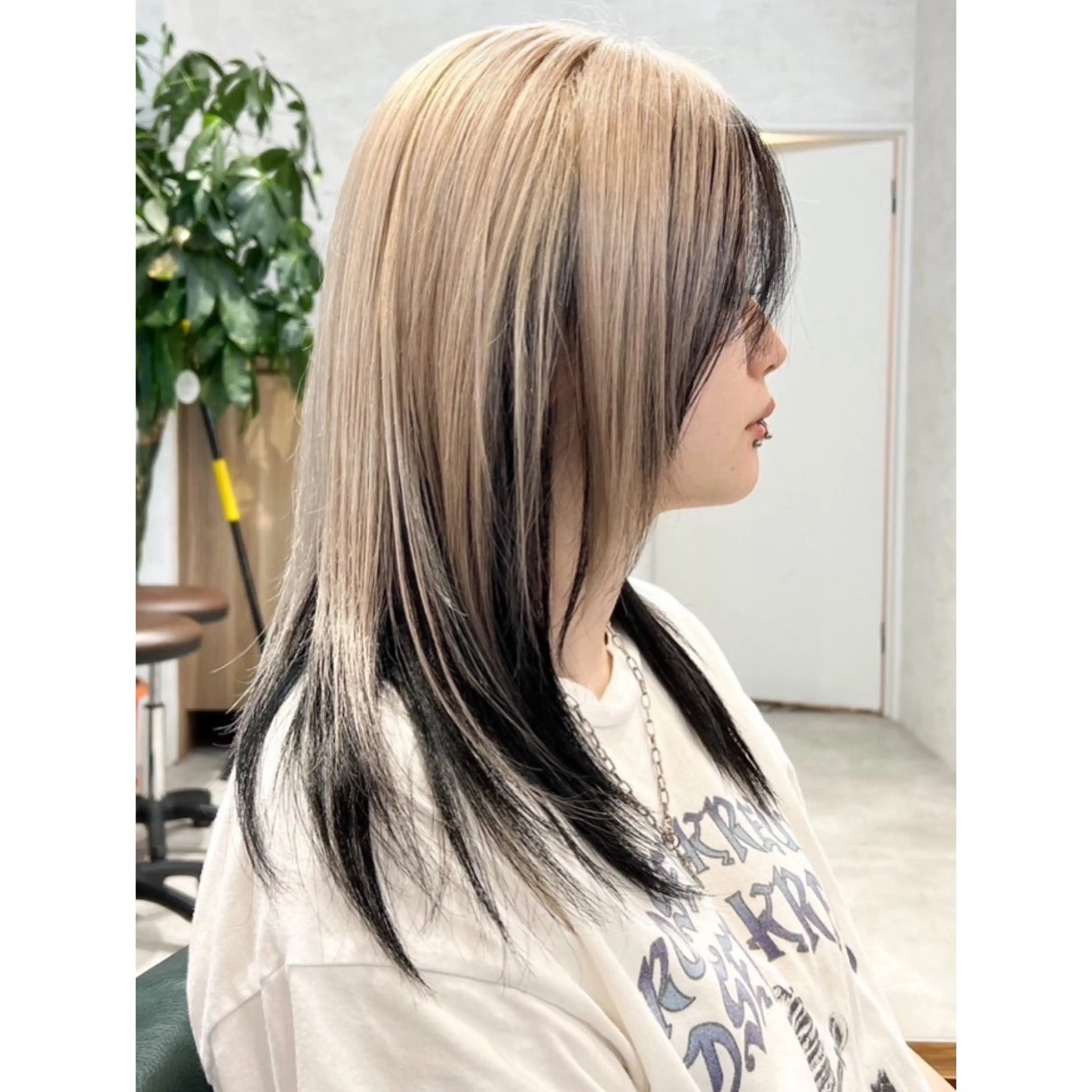 ロング カラー ヘアカラー 韓国レイヤー/透明感 ♡YUUNAのヘアスタイル