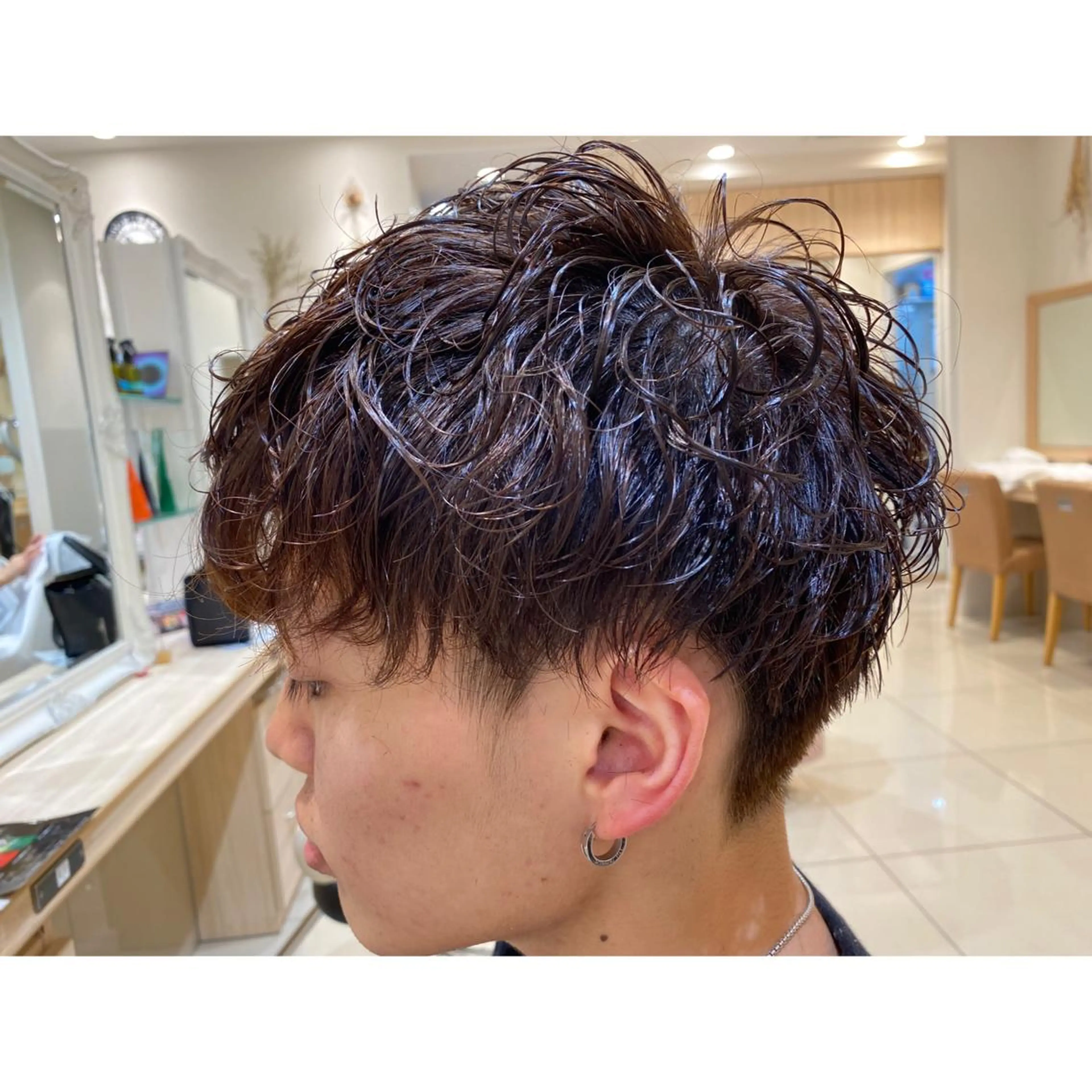 ショート パーマ メンズ 髪質改善/茅ヶ崎 マツモト リョウのヘアスタイル