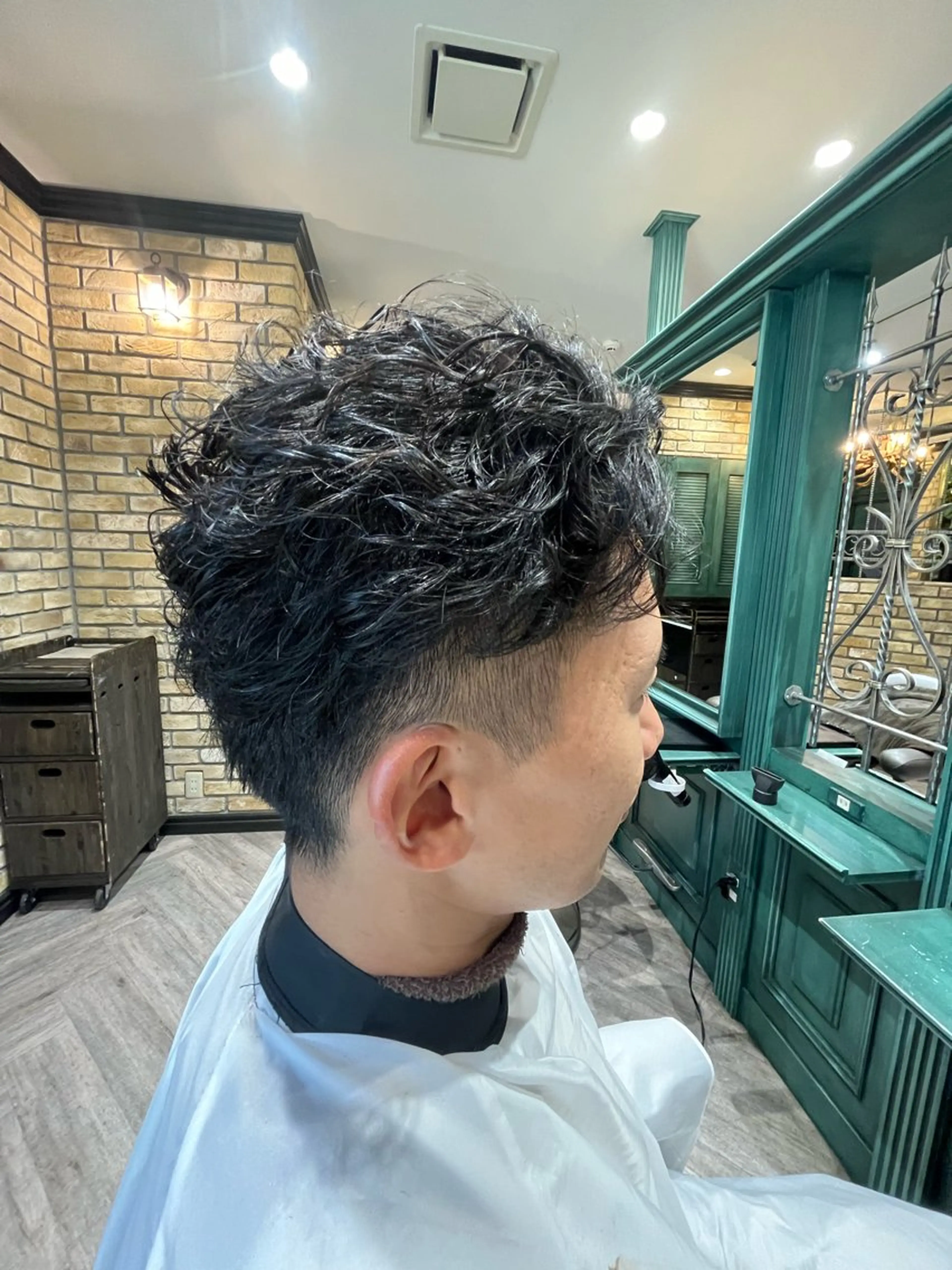 メンズ メンズパーマ カット パーマ トリートメント Monan渋谷 YUUKIのヘアスタイル