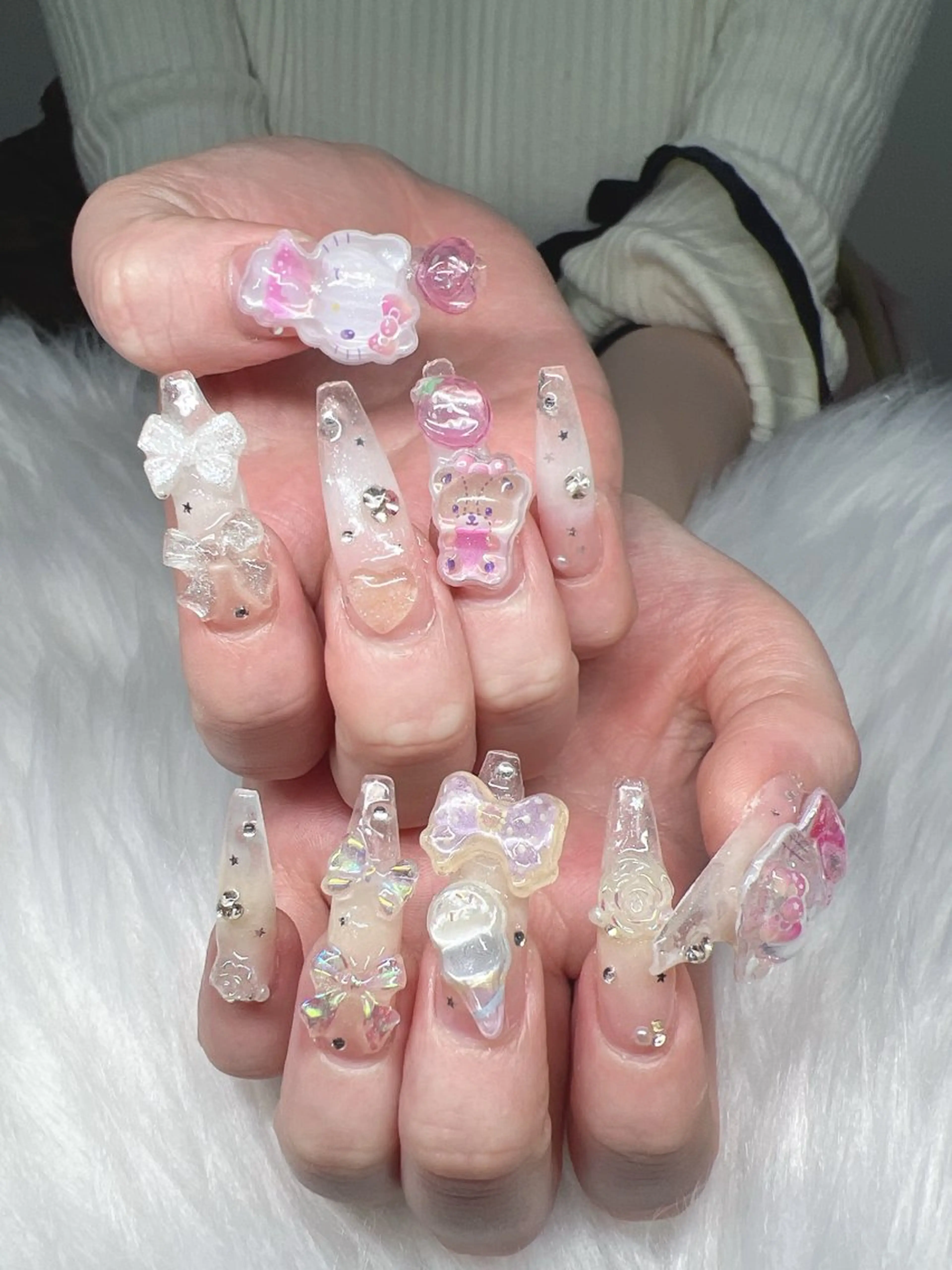 ネイル ハンドネイル Lee Nails チップ長さだし専門店のネイルデザイン