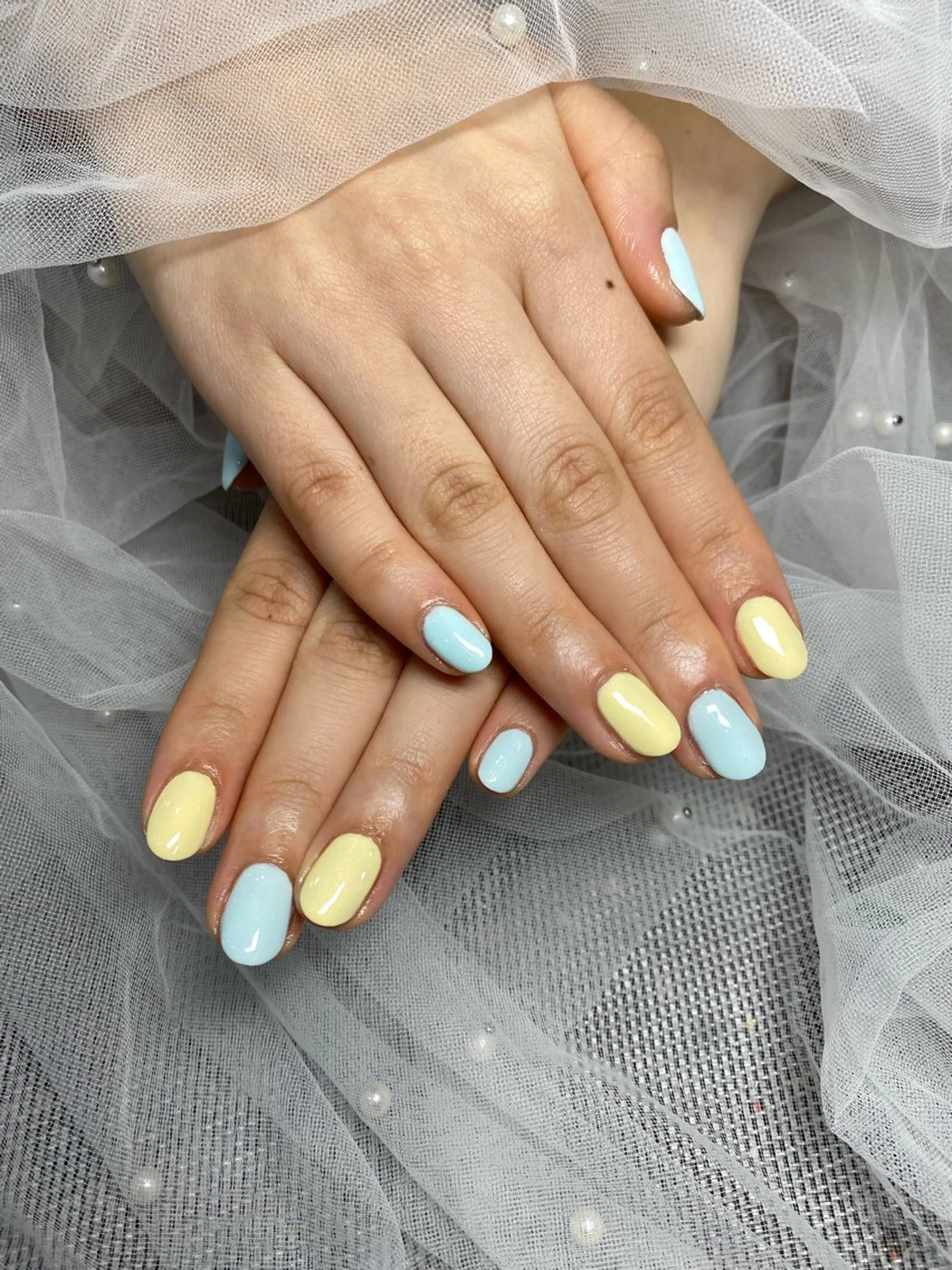 ネイル ワンカラーネイル 🦋✨ MARIKO✨🦋のネイルデザイン