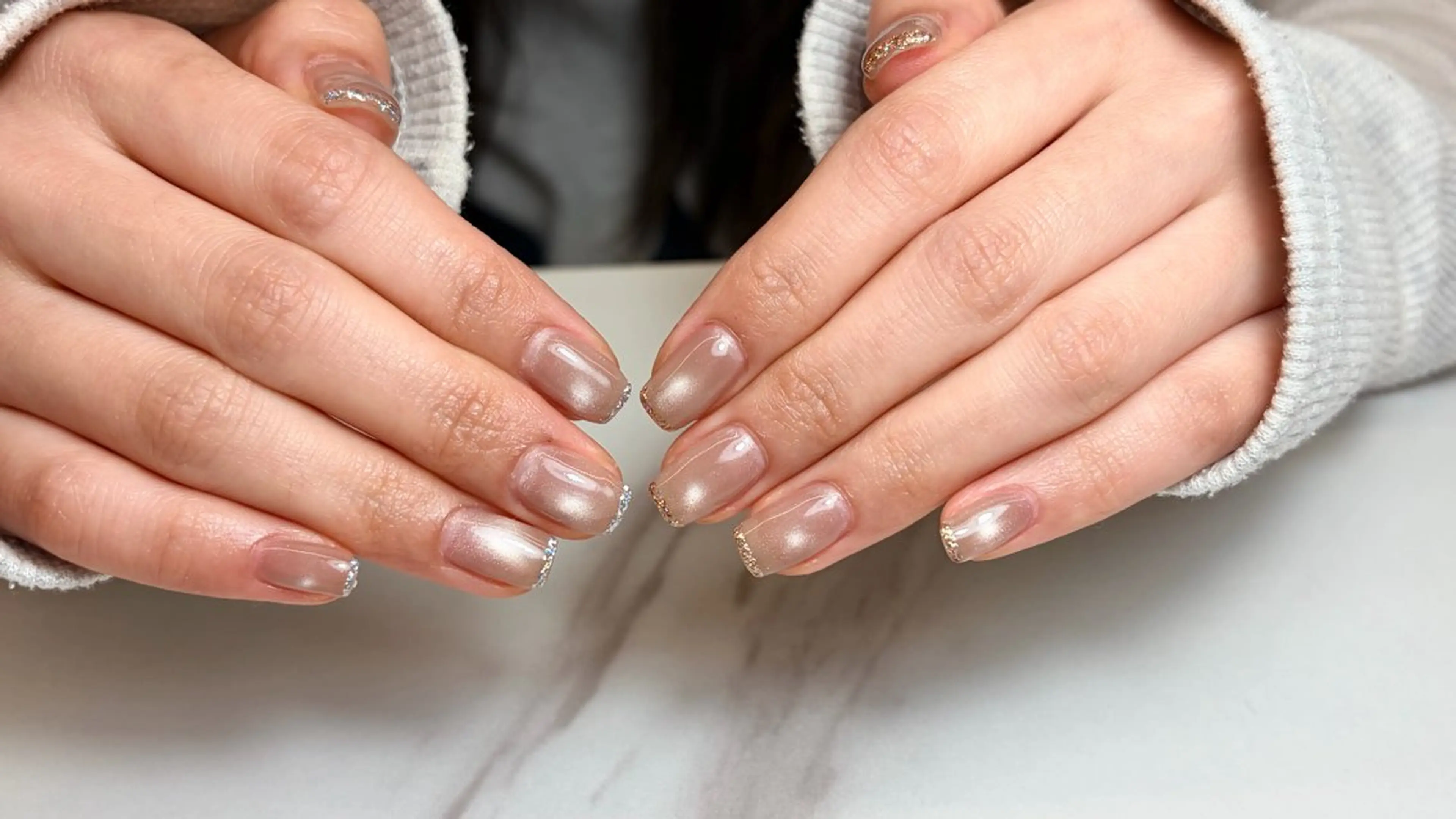 ネイル ラメ(グリッター) みなみ❤︎ジャニオタ /堺筋本町のネイルデザイン