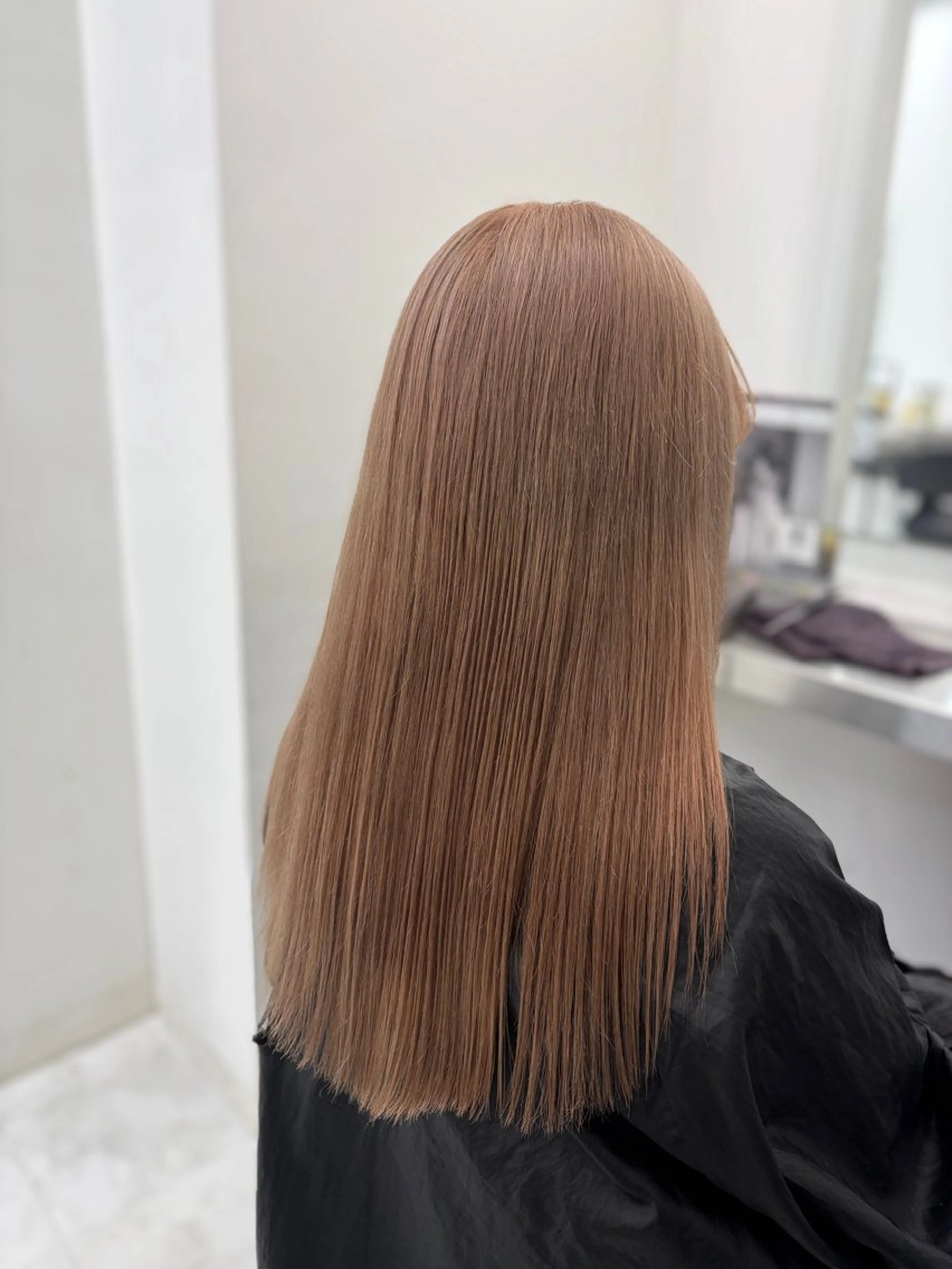 ロング ヘアカラー ヘアセット 艶髪ハイトーンカラー 渋谷🎀ririkaのヘアスタイル