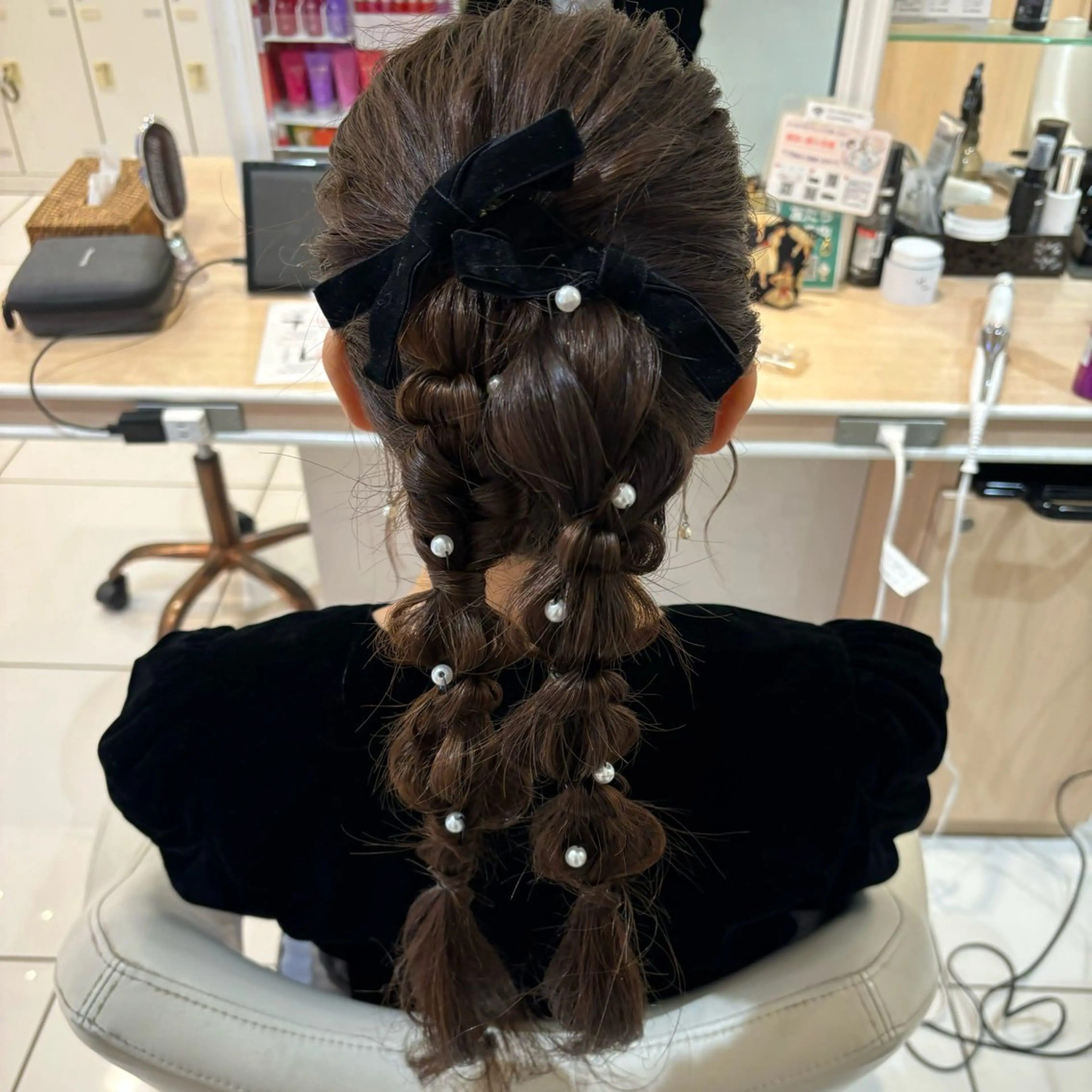 ロング ヘアアレンジ ヘアセット 宮永 璃沙のヘアスタイル