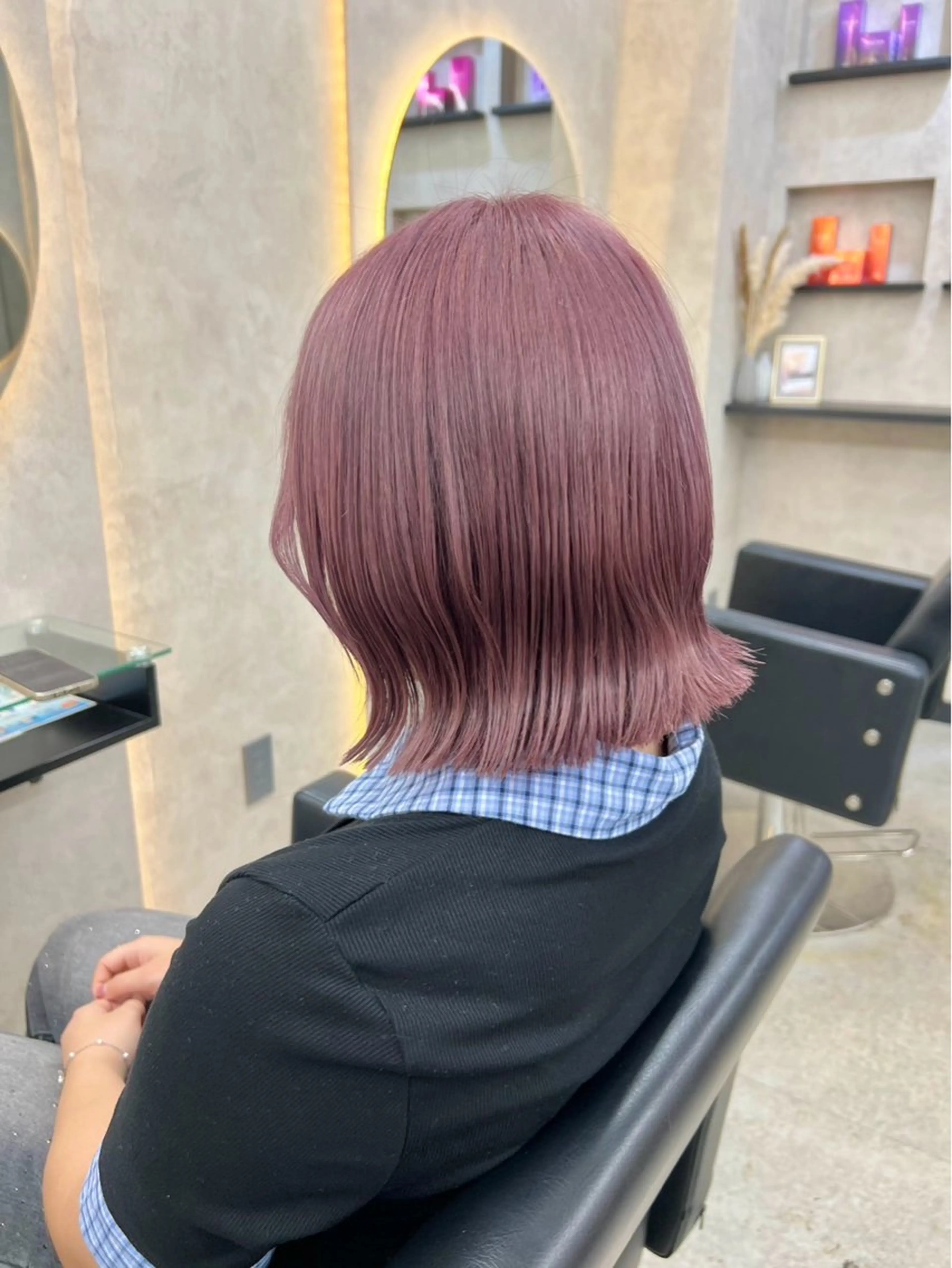 ミディアム カラー ブリーチ ダブルカラー カット ヘアカラー モテ💖愛され🫶 とわのヘアスタイル