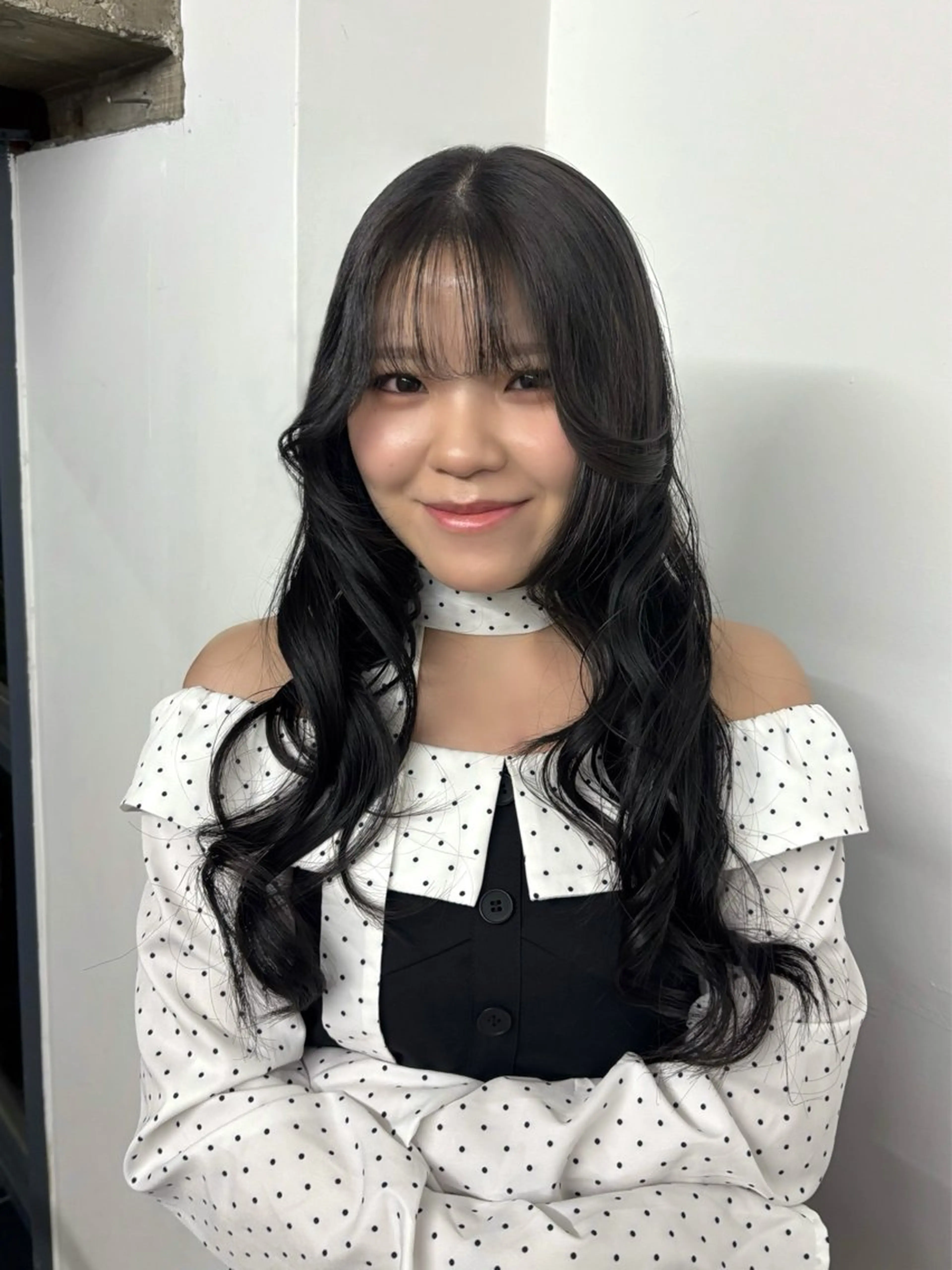 ロング カラー 透明感カラー ヘアカラー Haircraft 長岡琉菜のヘアスタイル