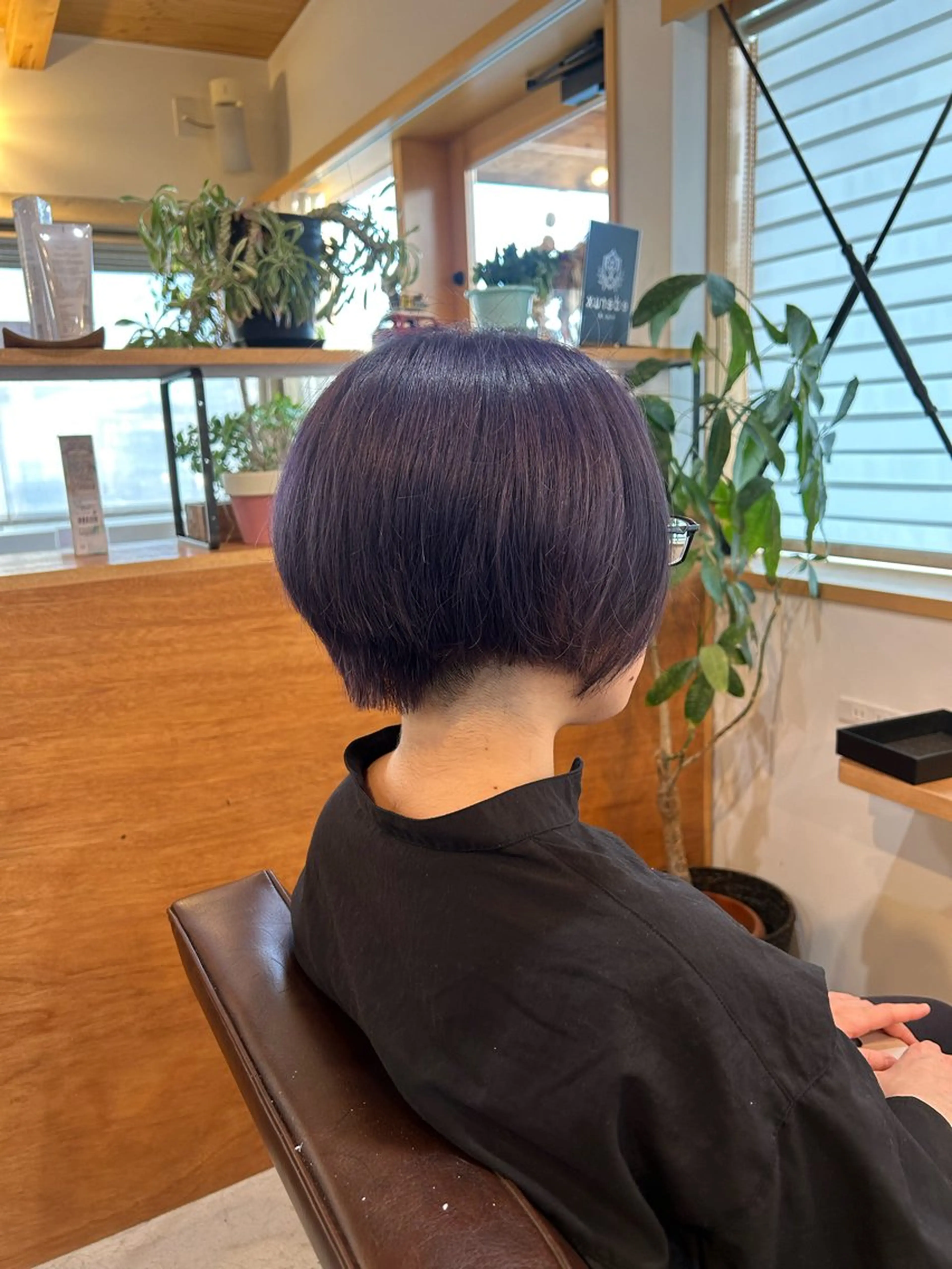 ショート カラー ブリーチ ブルーカラー ブルーラベンダー ラベンダーカラー ヘアカラー JuJu (orange)のマツエク・マツパデザイン