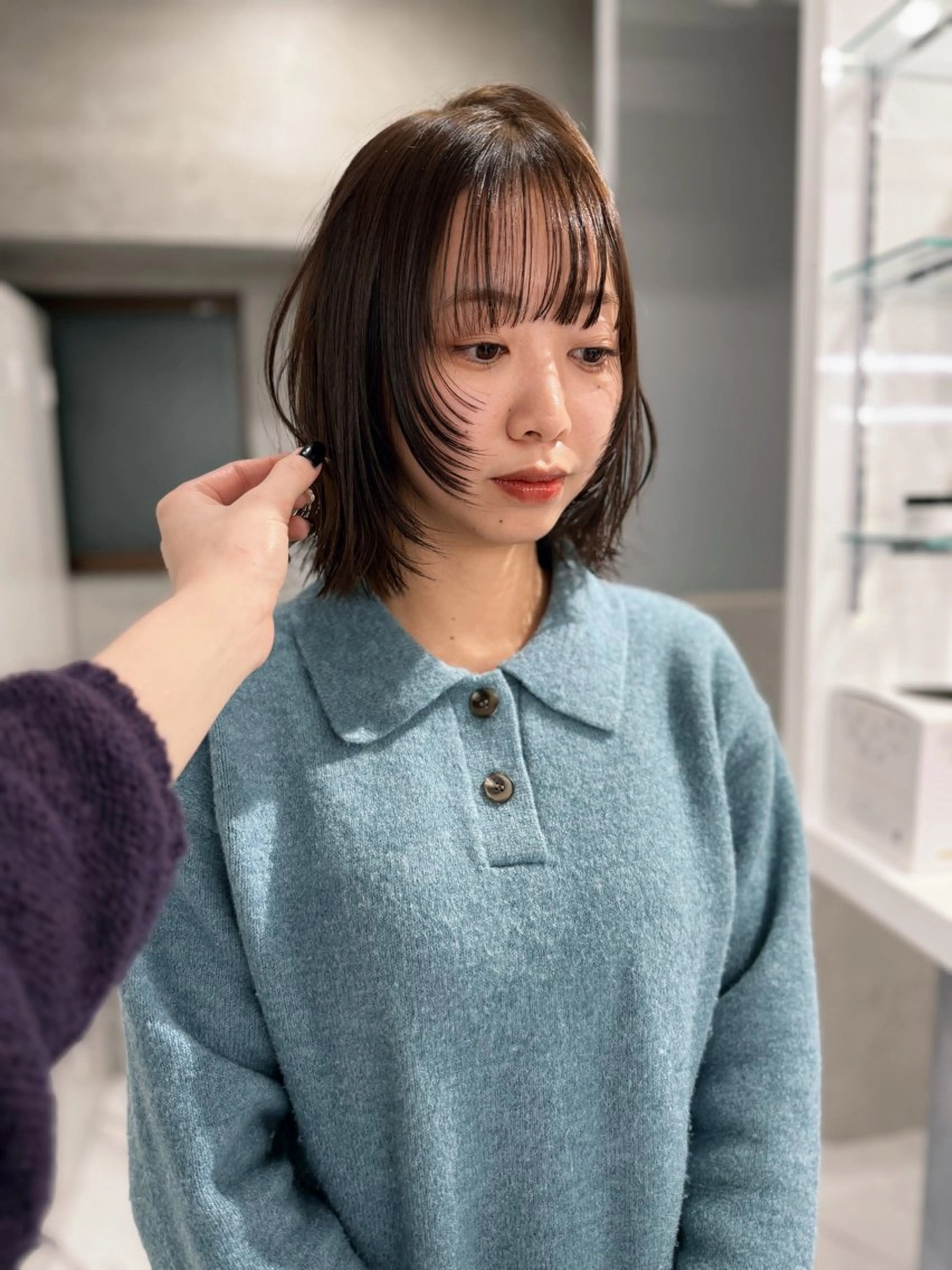 カット ヘアカラー sena⌇ベージュ⌇ ブリーチなしWカラーのヘアスタイル