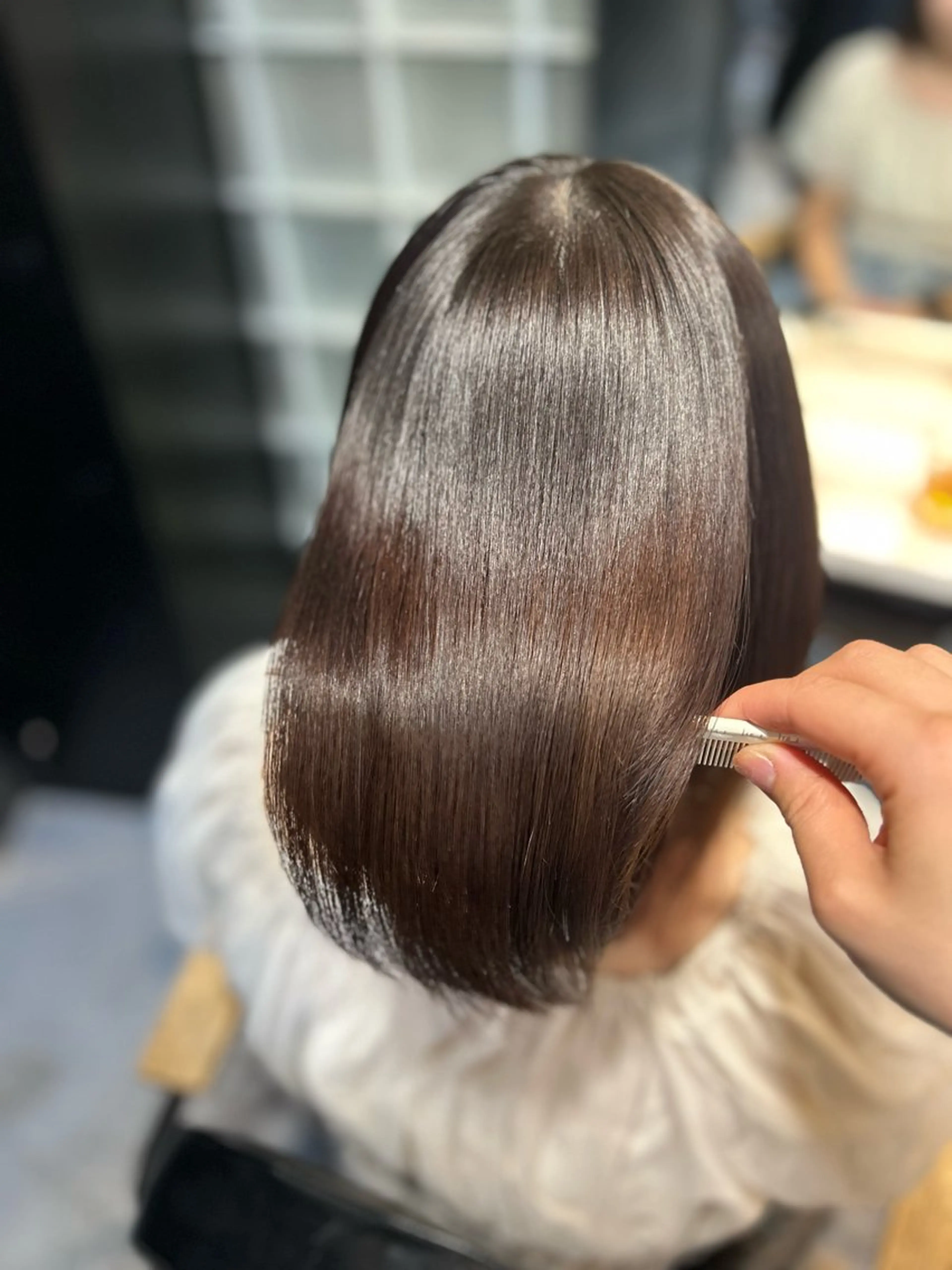 ミディアム 🌷ブリーチ縮毛矯正 /mina🌷のヘアスタイル