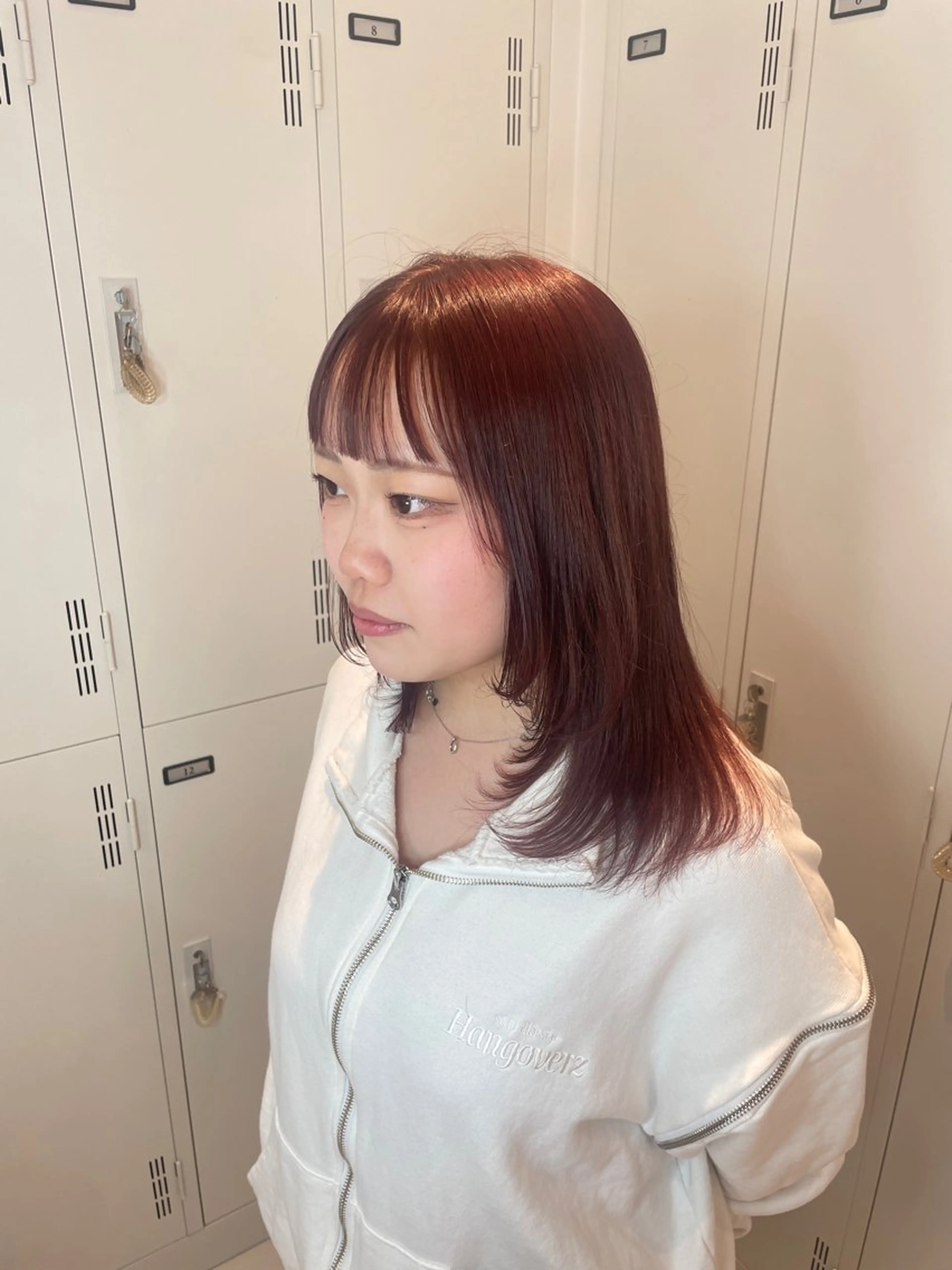 セミロング ヘアカラー 【レイヤー艶カラー】 🎀moka🎀のヘアスタイル