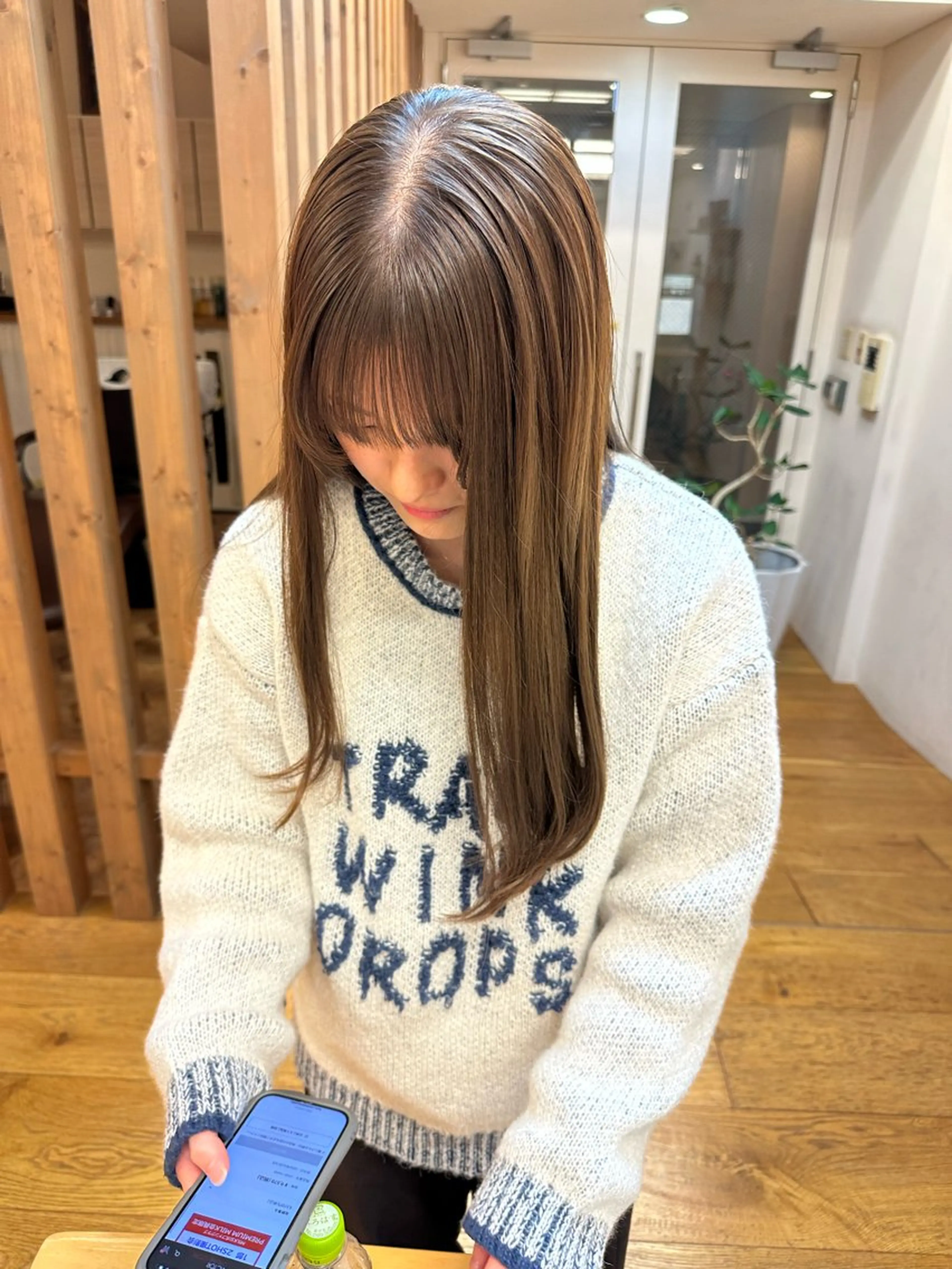 ミディアム ヘアカラー トリートメント ヘッドスパ iroha/大阪梅田 /ニュアンスカラーのヘアスタイル