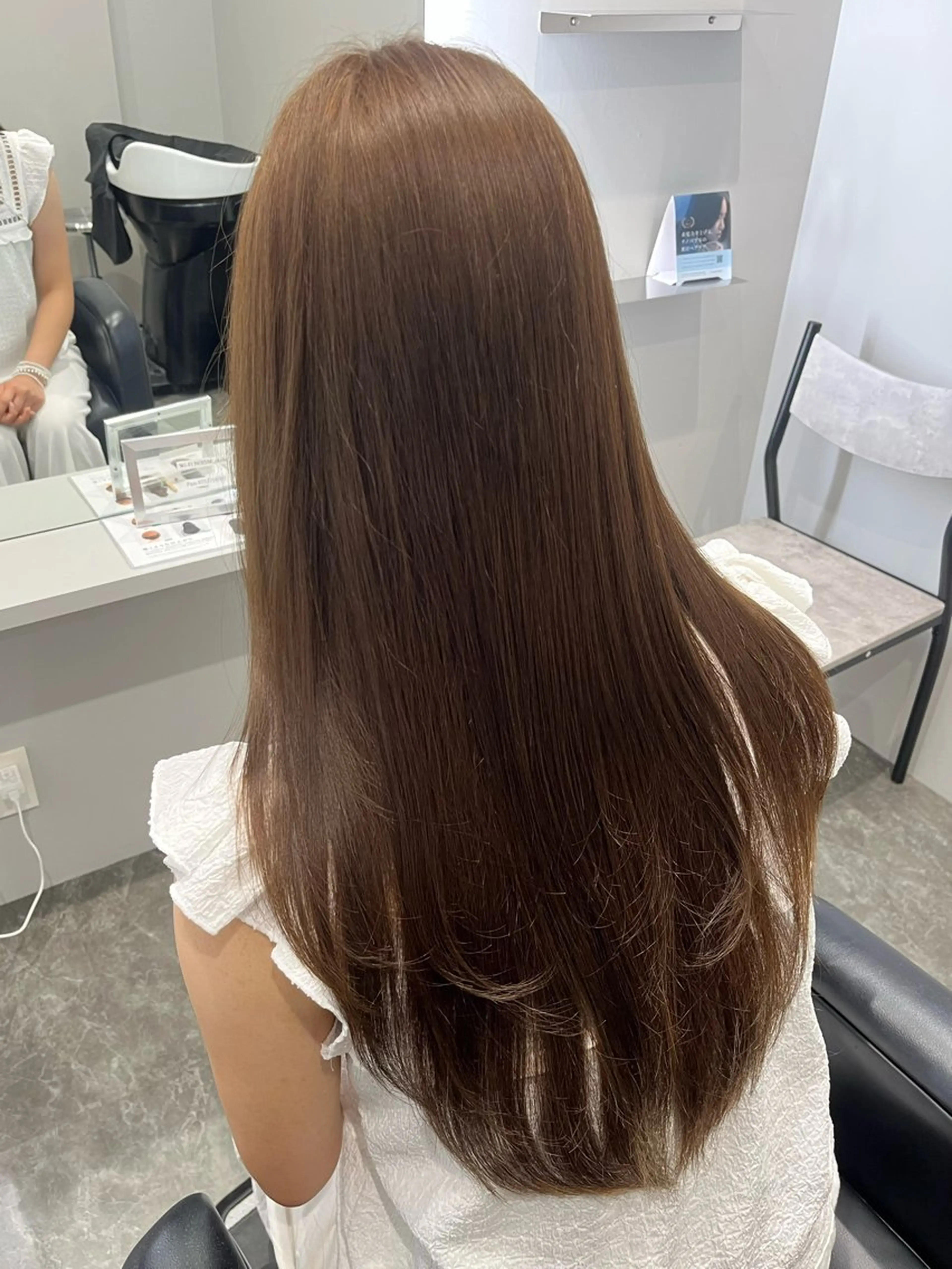 ロング カット ヘアカラー 岡本葵子カットモデル ┊束感マツエクのマツエク・マツパデザイン