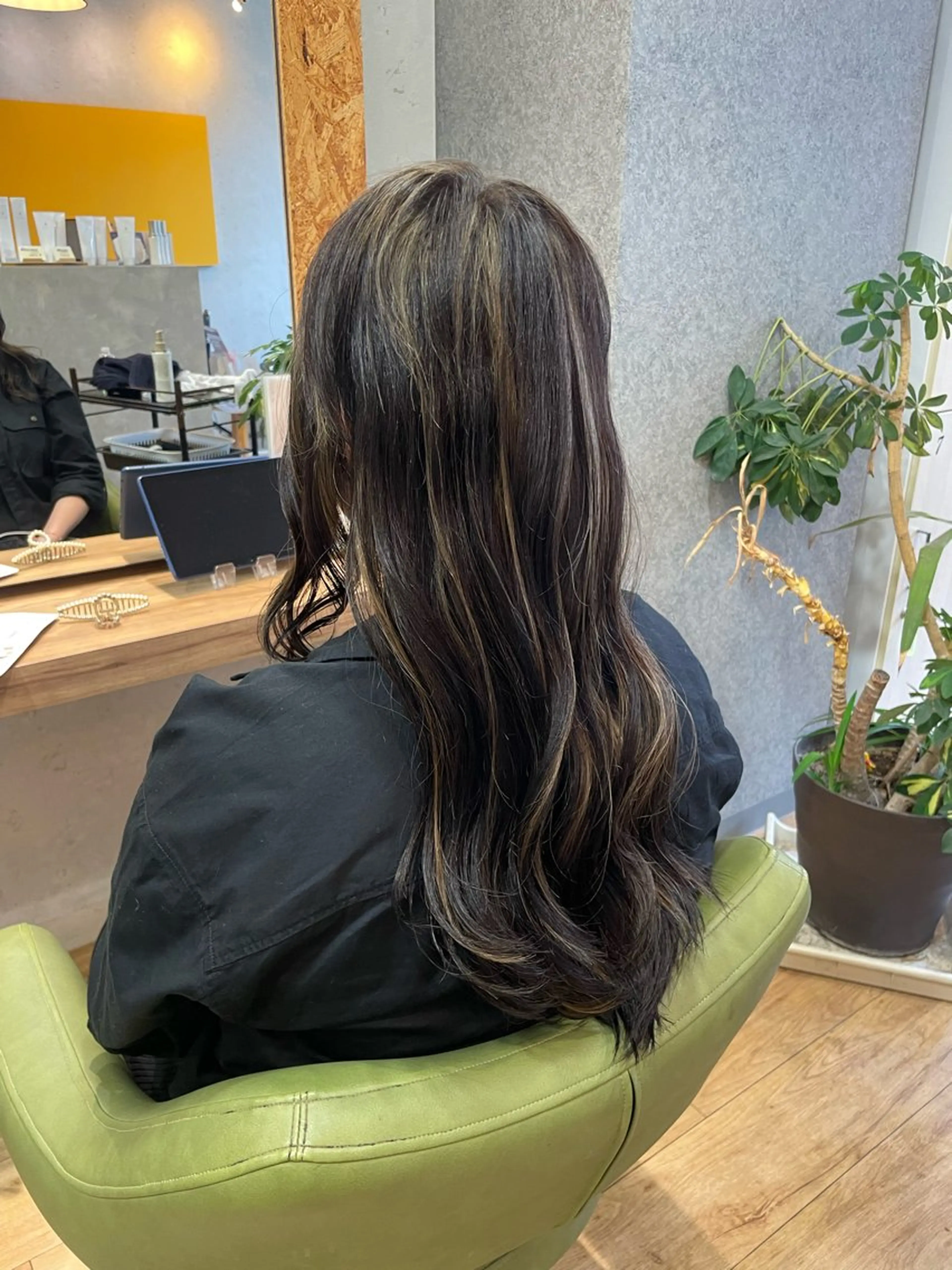 ロング カラー ハイライトカラー ハイライト ヘアカラー 髪質改善/Bloss om🌷高橋沙衣のヘアスタイル