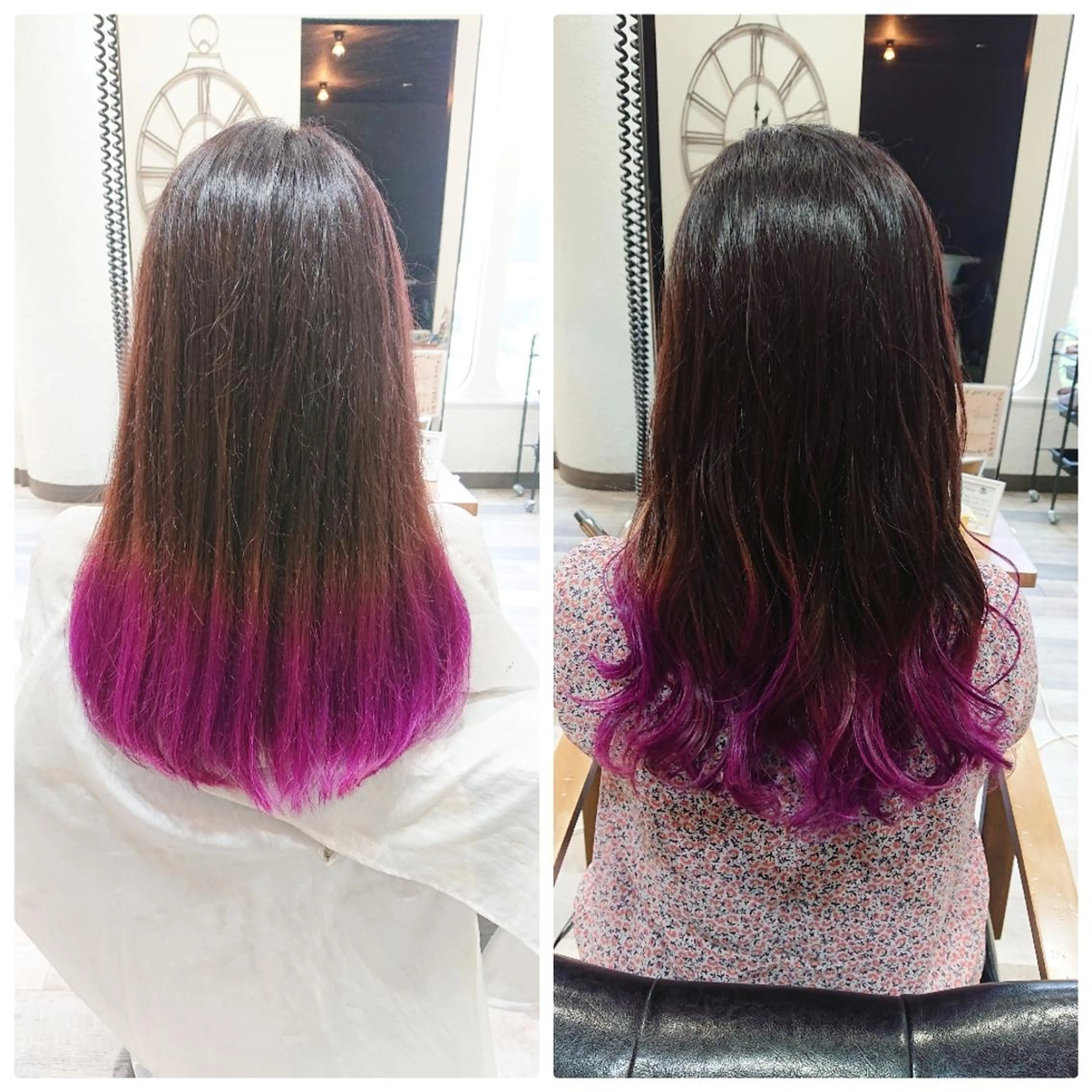 ロング カラー ヘアアレンジ グラデーションカラー バイオレットカラー 艶カラー/インナー /グラデ/大西小百合のヘアスタイル