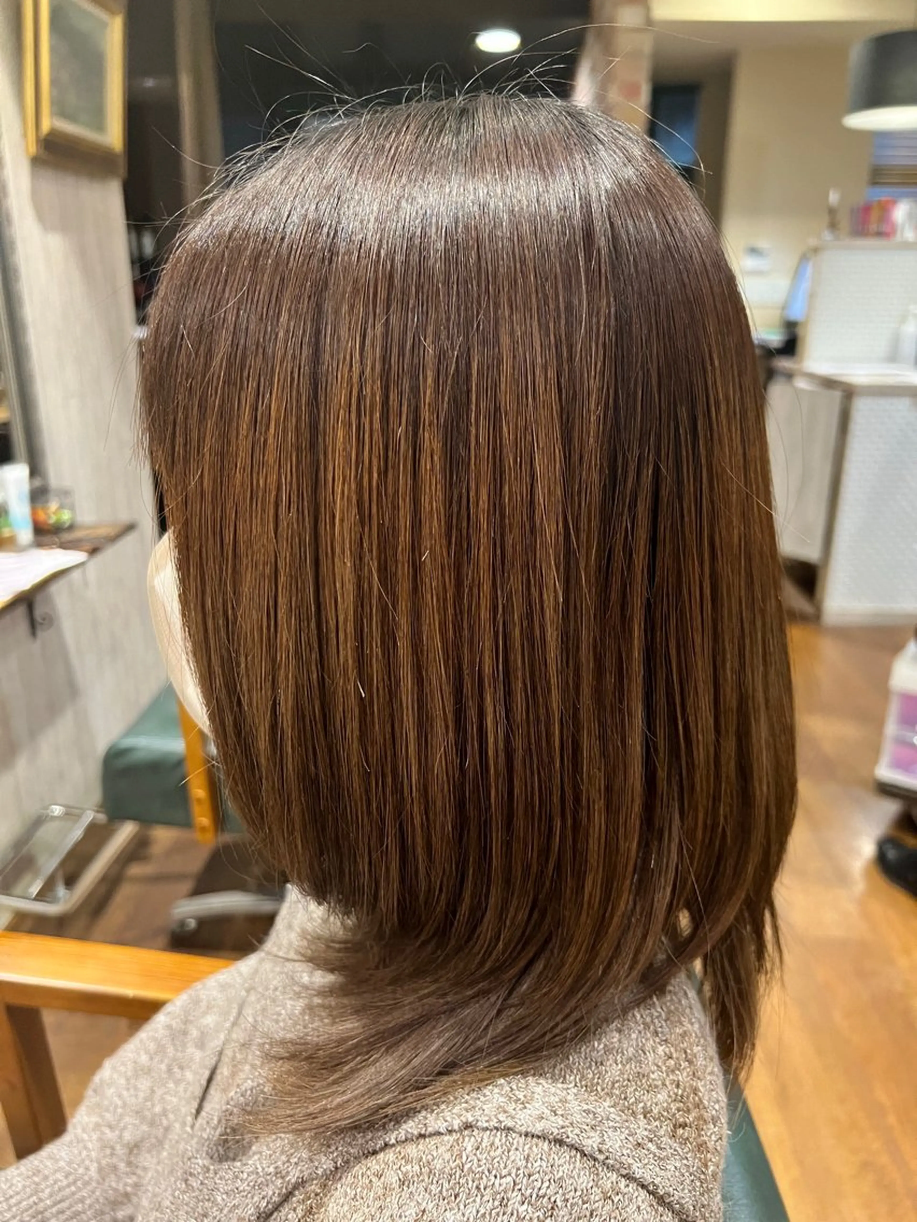 ミディアム カラー 齋藤 瑞樹のヘアスタイル