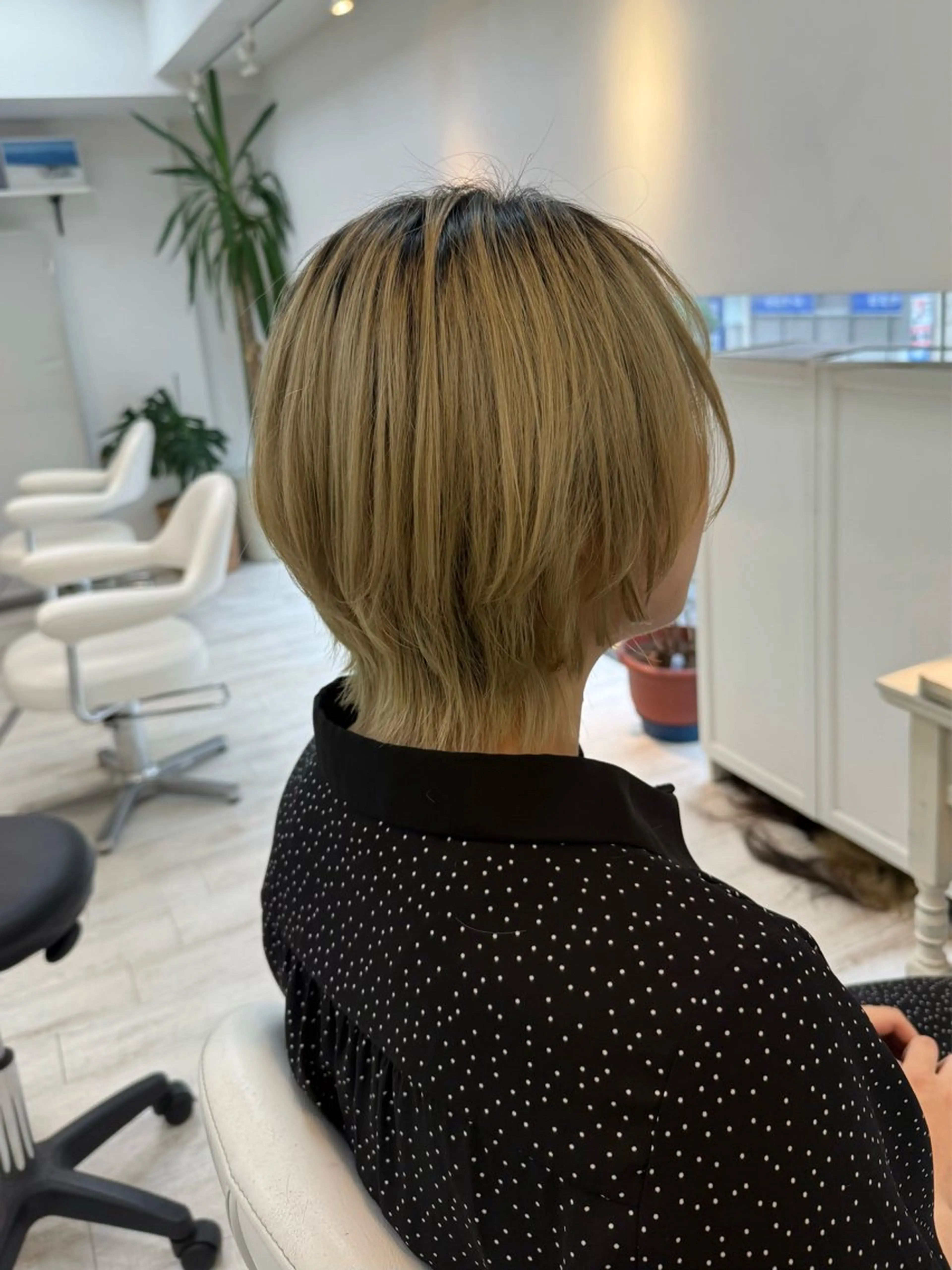 ショート ショートヘア ウルフカット カット トリートメント 新籾 尚哉のヘアスタイル