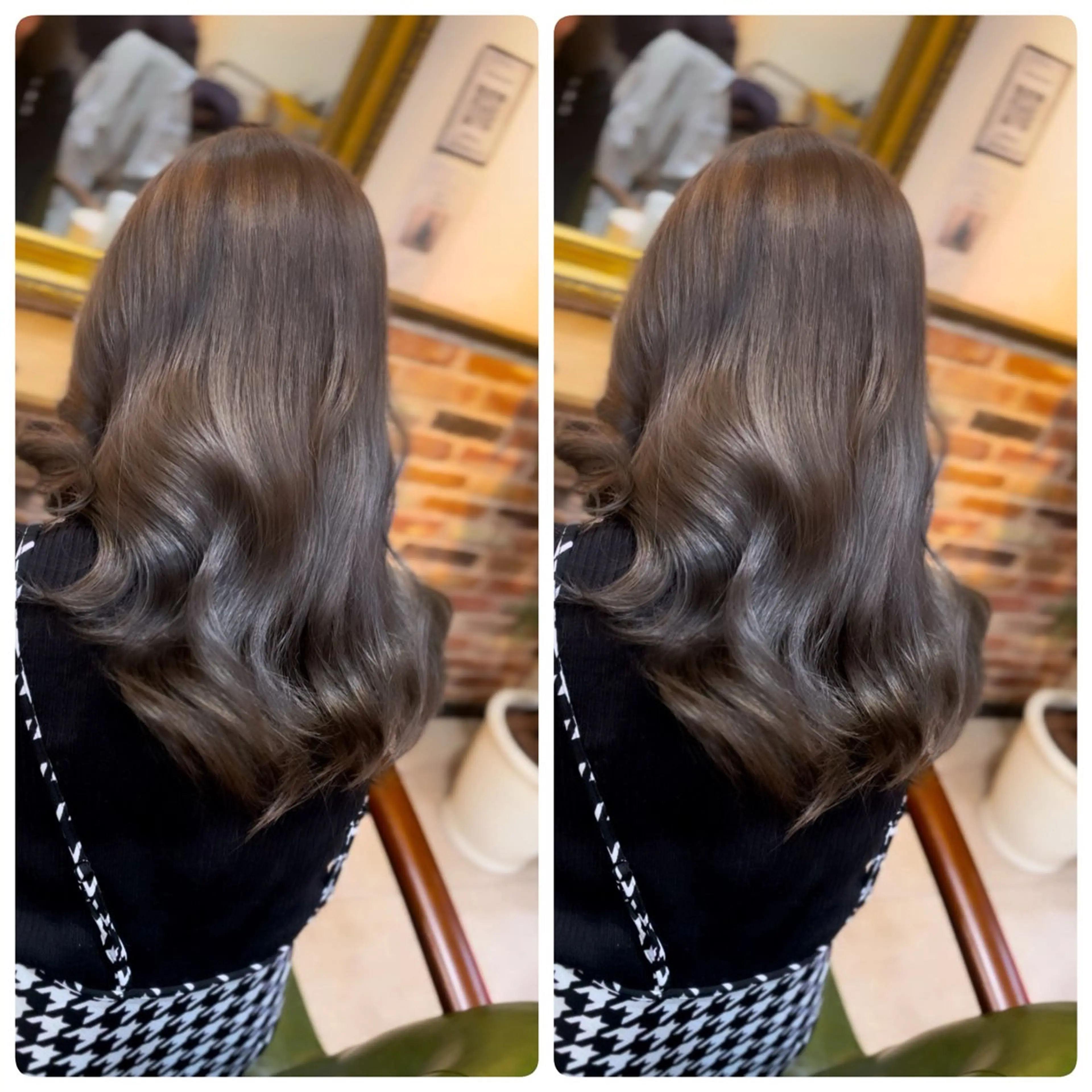 セミロング カット ヘアカラー 飯星慧斗 /ブリーチ、縮毛矯正のヘアスタイル