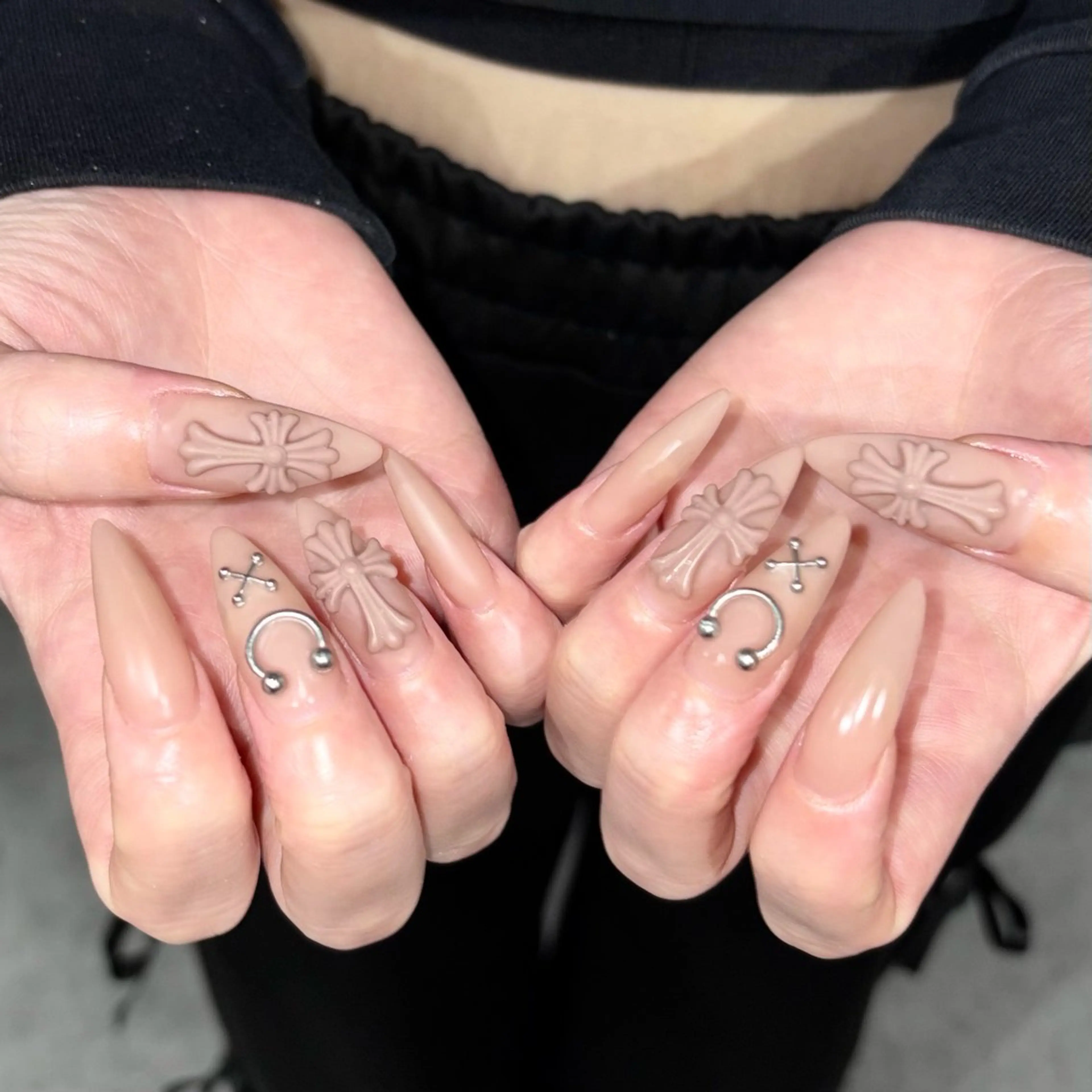 ネイル マットネイル ハンドネイル nailsalon TE-TOのネイルデザイン