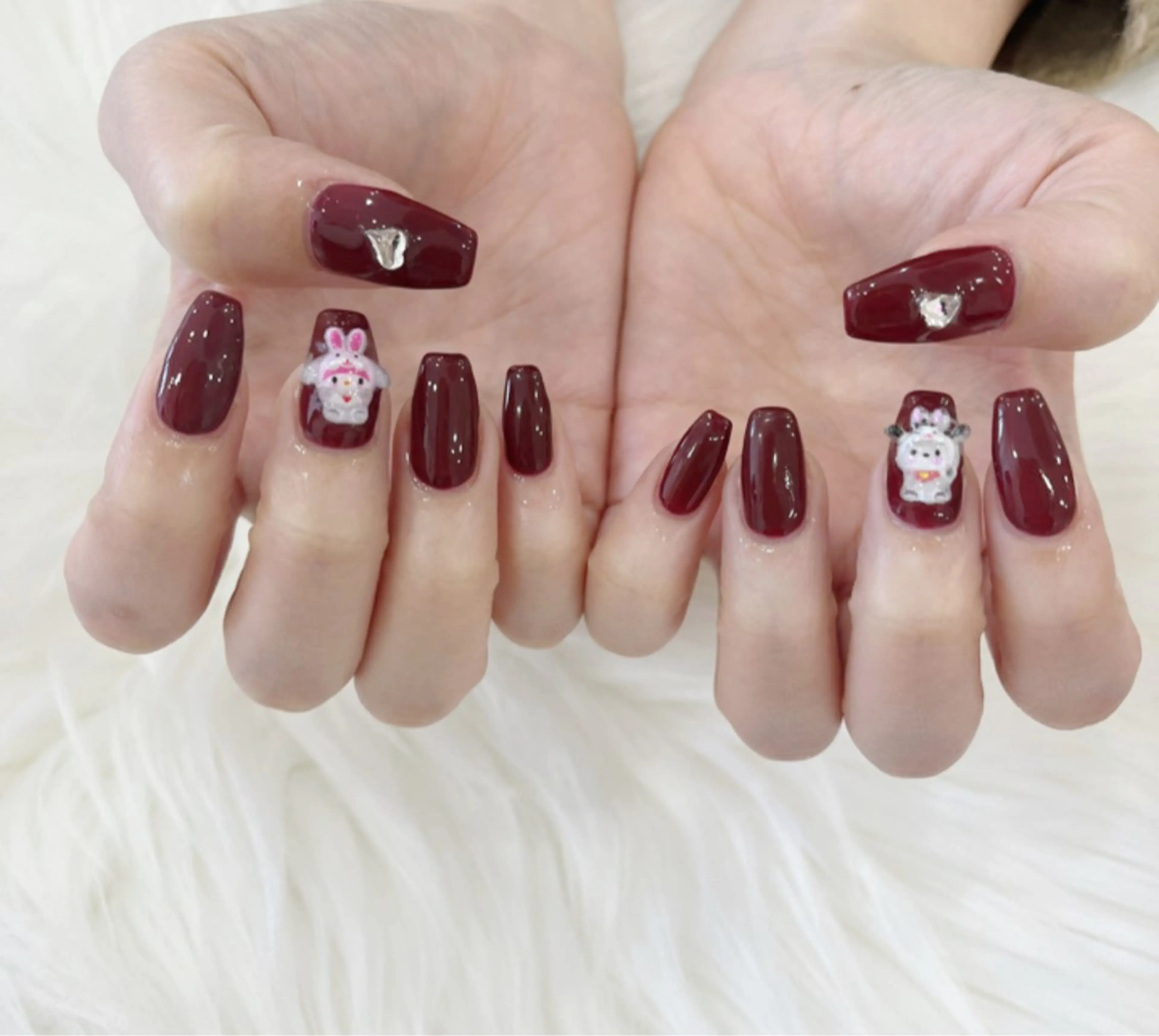 ネイル 長さ出し フットネイル ジェルネイル 韓国ネイル マグネットネイル #Amin nail salonのネイルデザイン