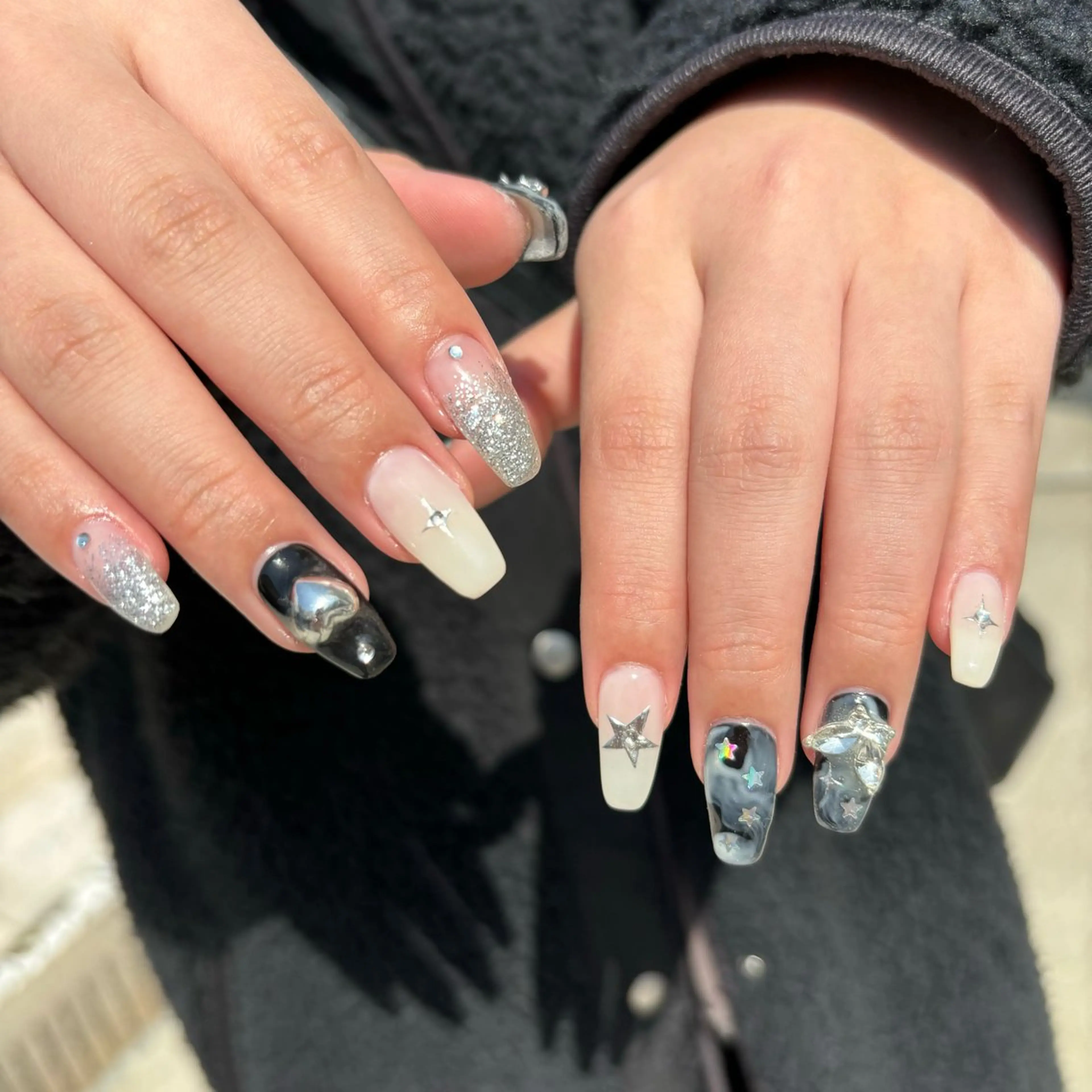 ネイル ハンドネイル Sea  nail by emaのネイルデザイン