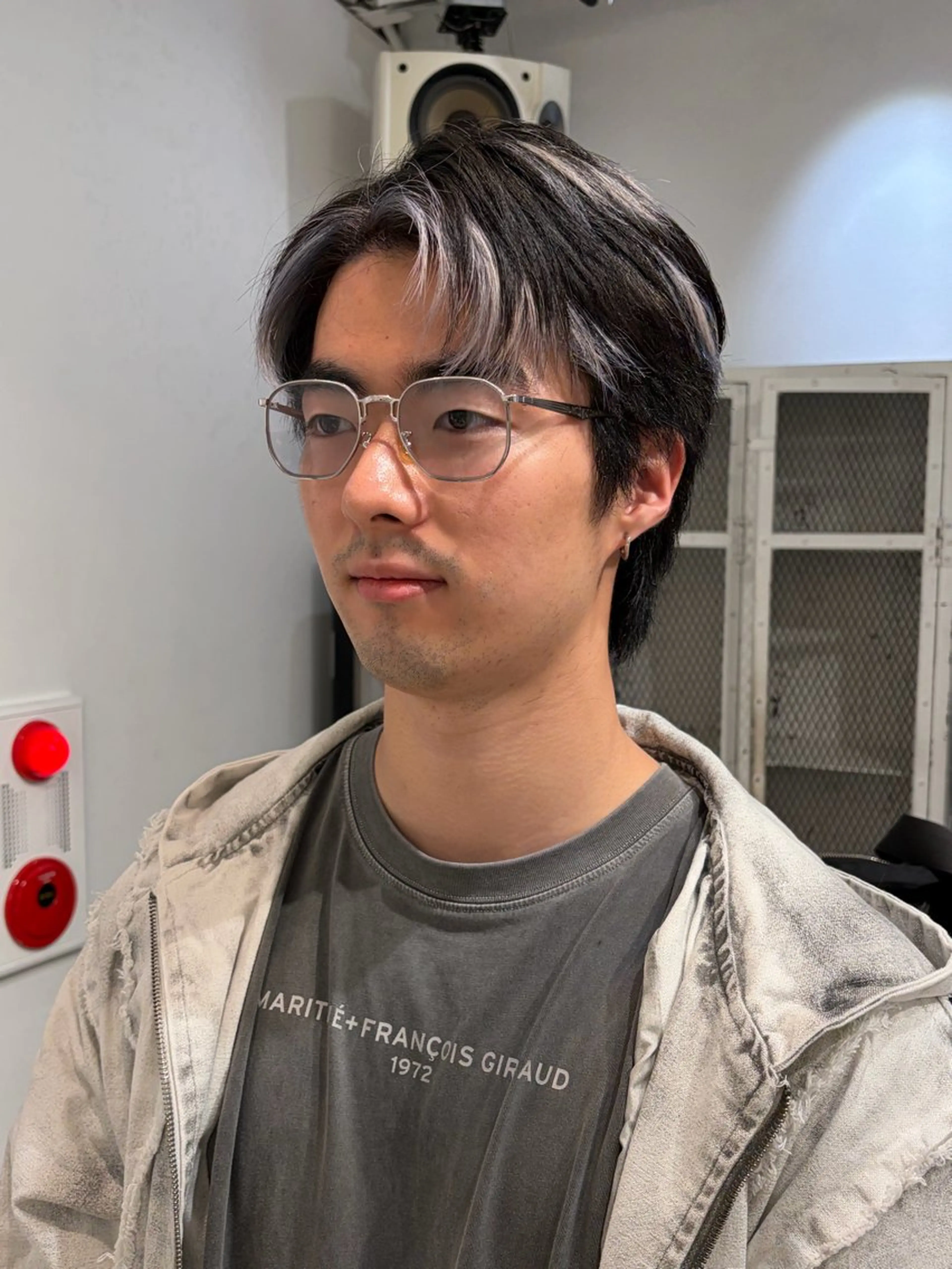 ミディアム カラー メンズ カット ヘアカラー トリートメント ryuei /原宿のヘアスタイル