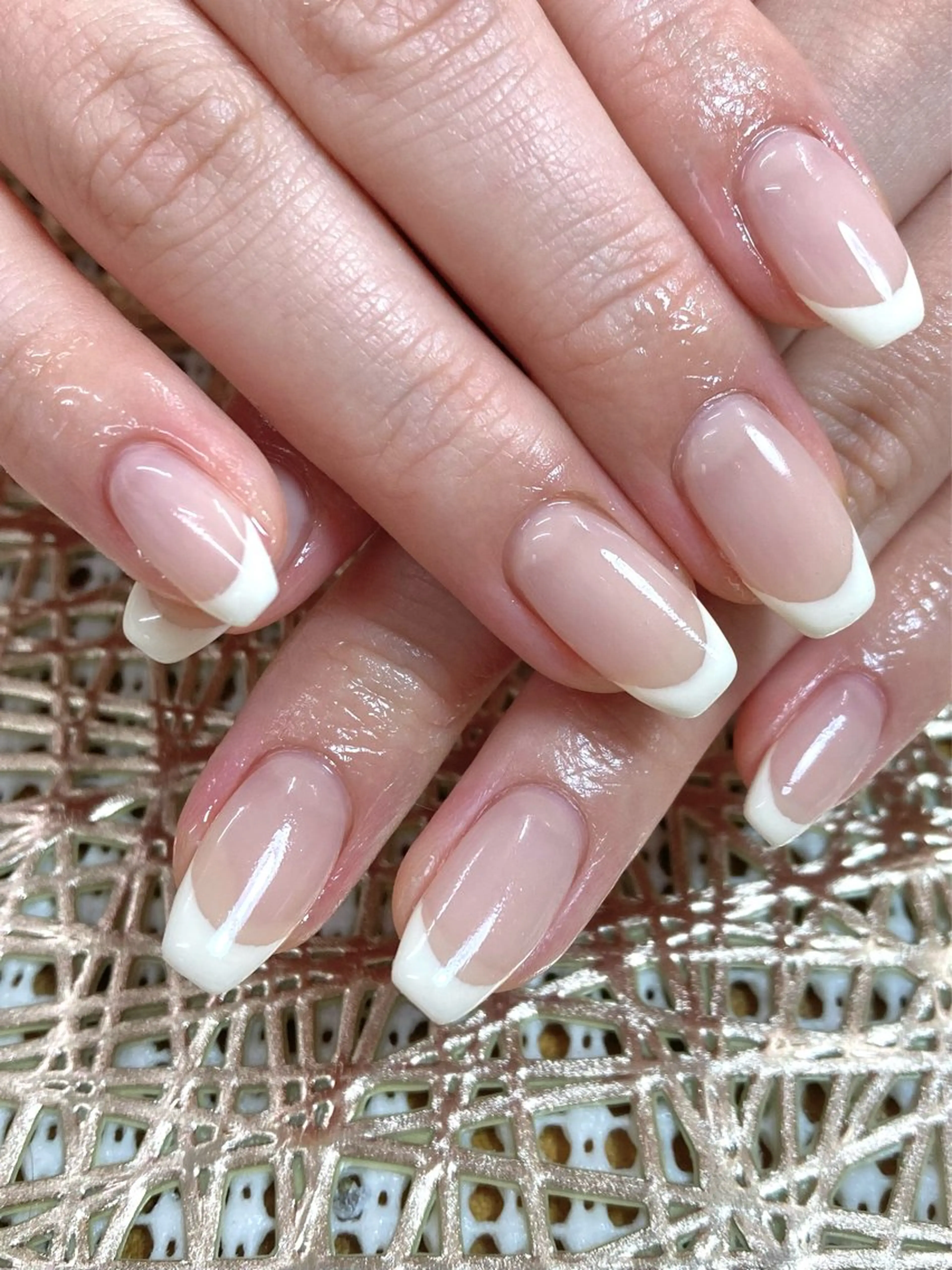 ネイル フレンチネイル ハンドネイル nail atelier  new moon所属・デザイン可愛いサロン new moonのネイルデザイン