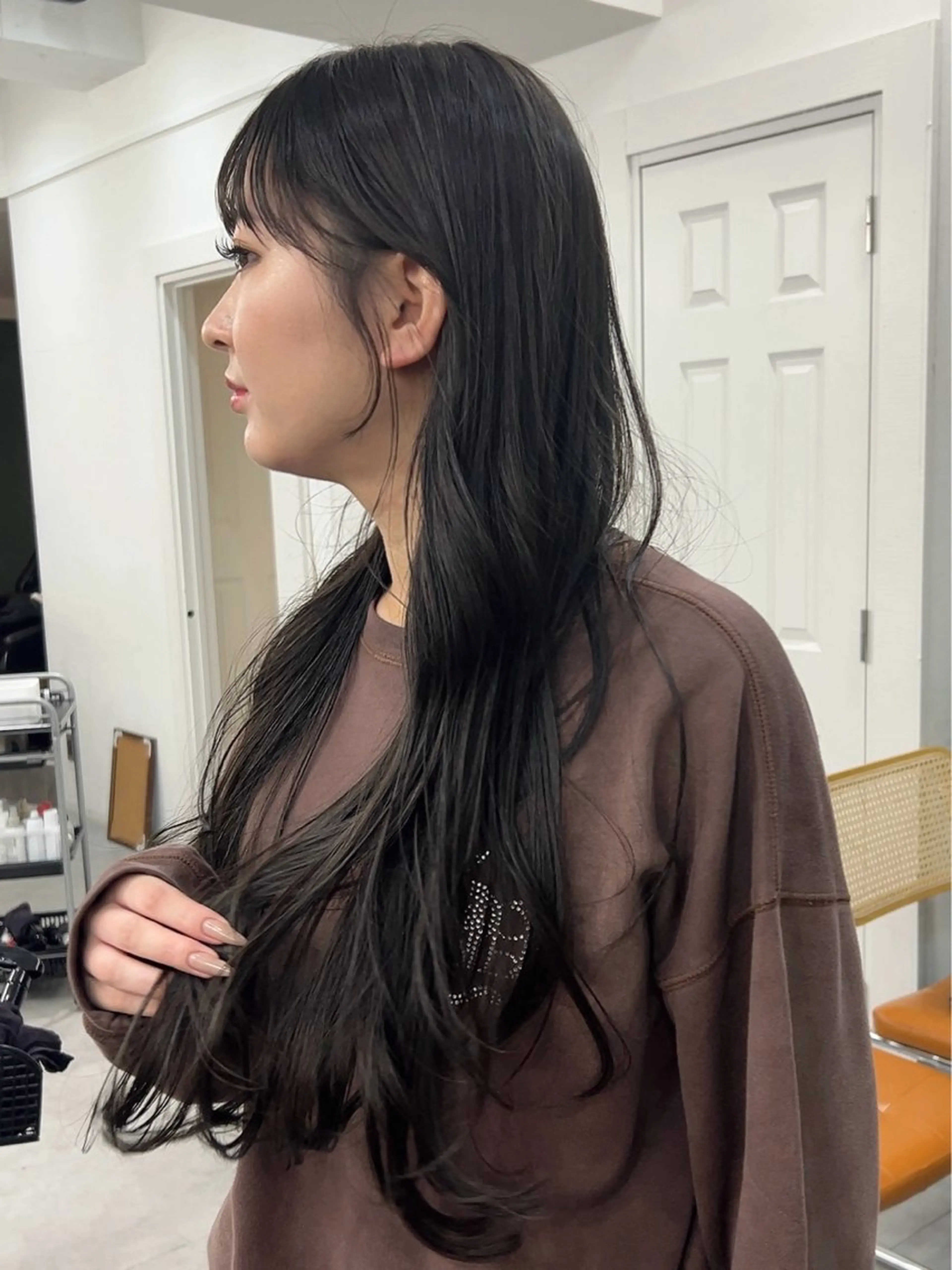 ロング カラー レイヤーボブ/ 艶カラー/サナ🌼のヘアスタイル