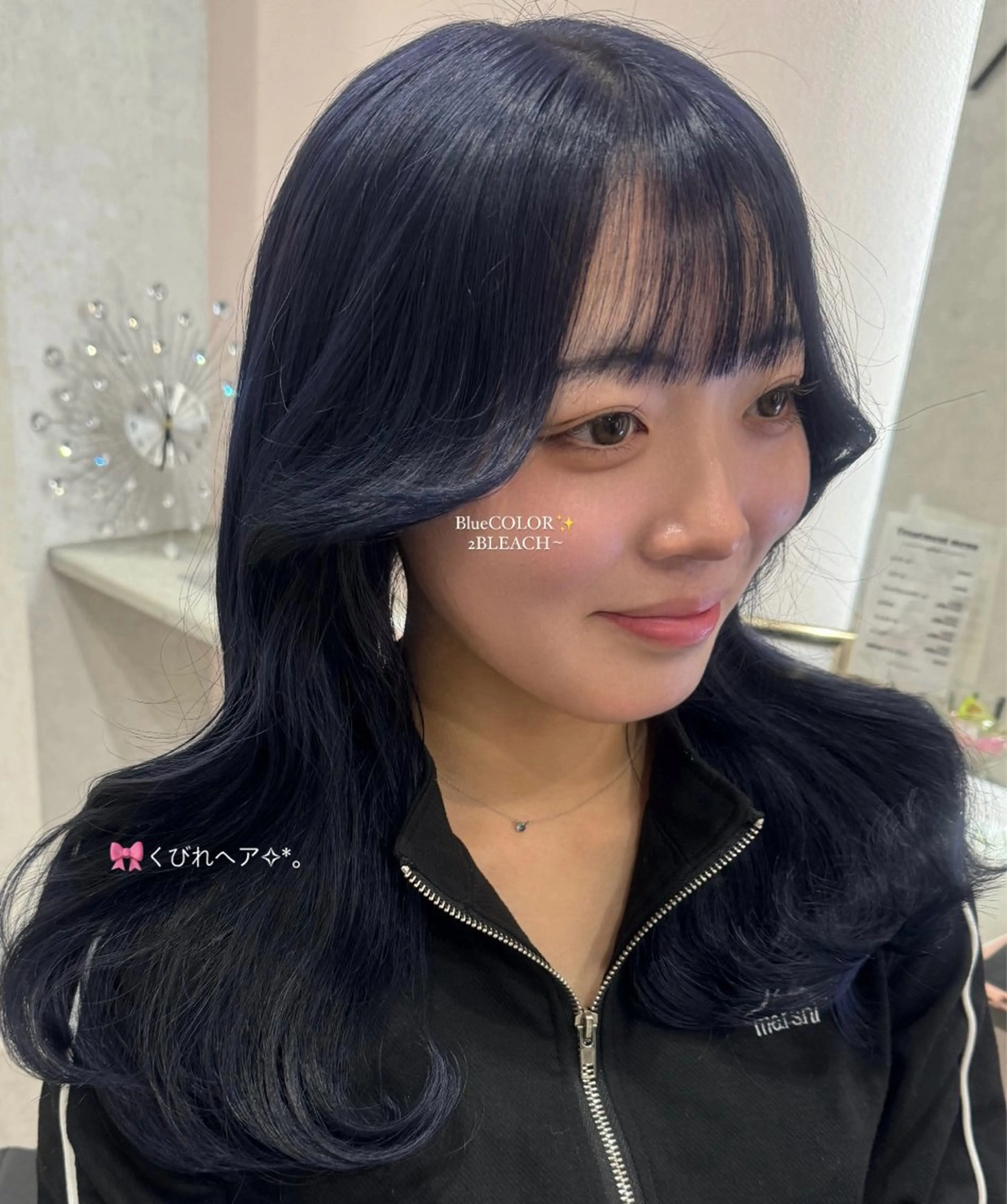 セミロング カラー ヘアアレンジ ヘアカラー 最新艶髪トレンド￤ ヘア￤miyu🐒♡のヘアスタイル