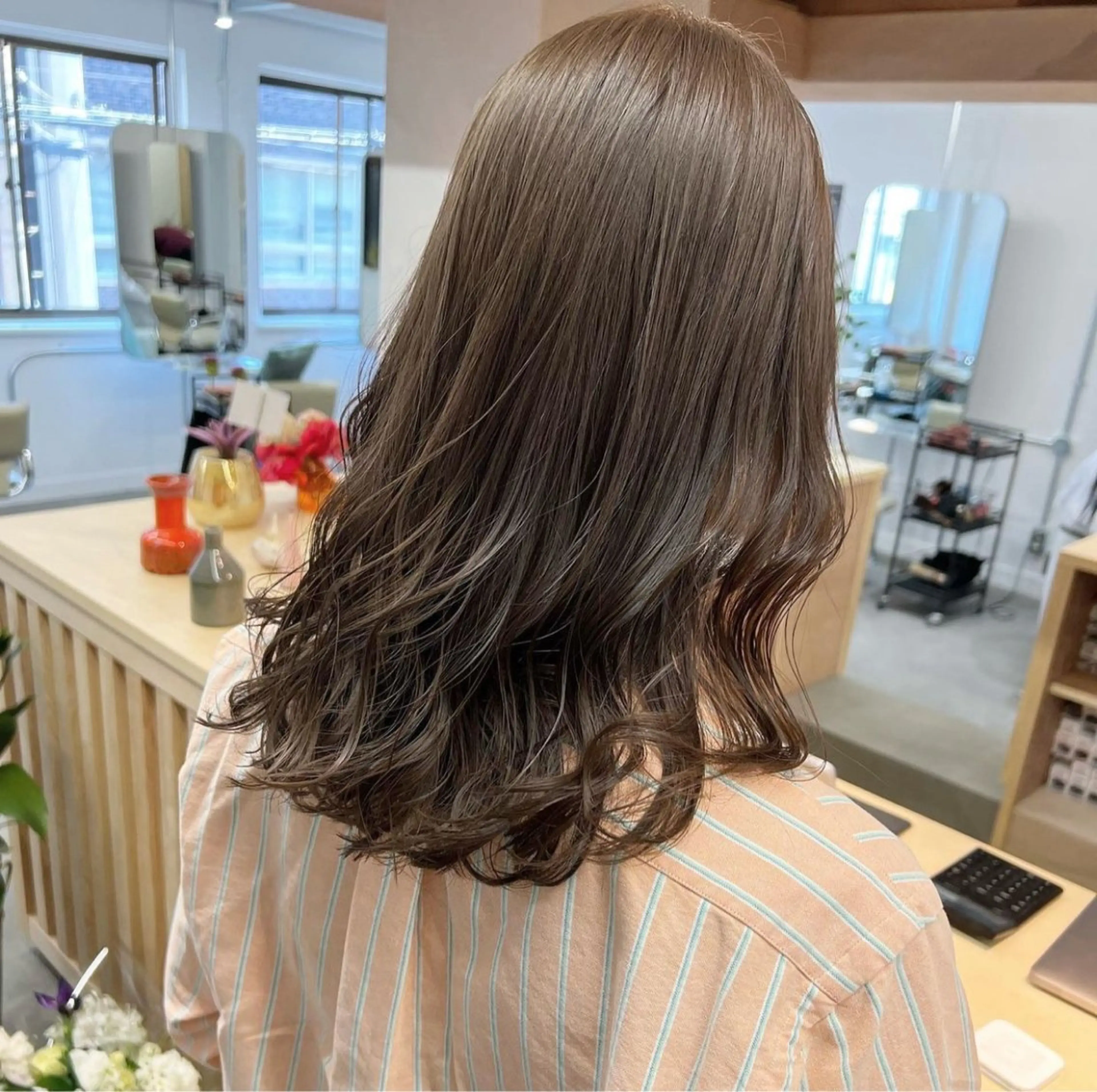 ミディアム カラー ヘアカラー トリートメント 坂本 圭太朗のヘアスタイル