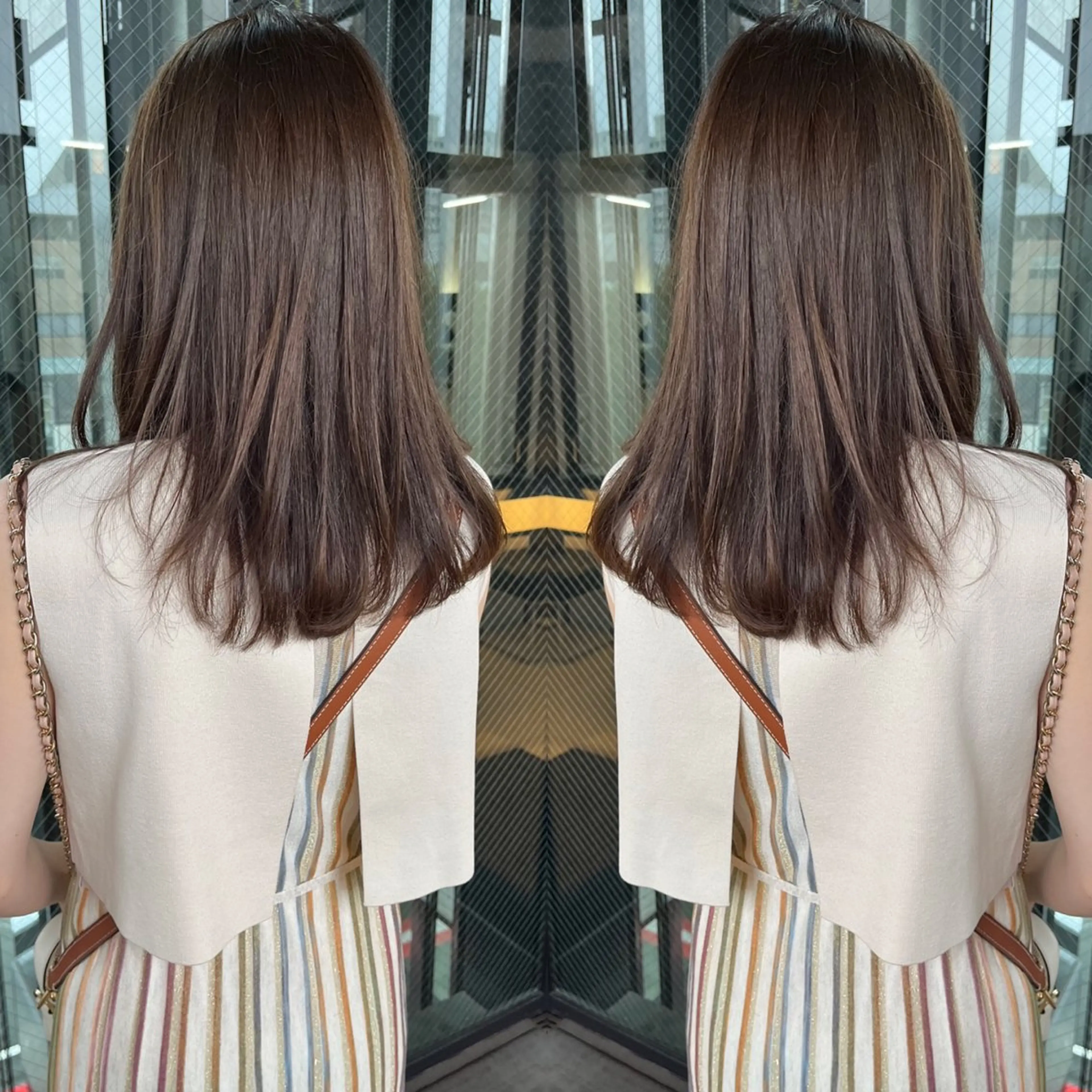 セミロング カラー ブルーカラー カット トリートメント ハタケヤマヨシキ ／BOOTHのヘアスタイル