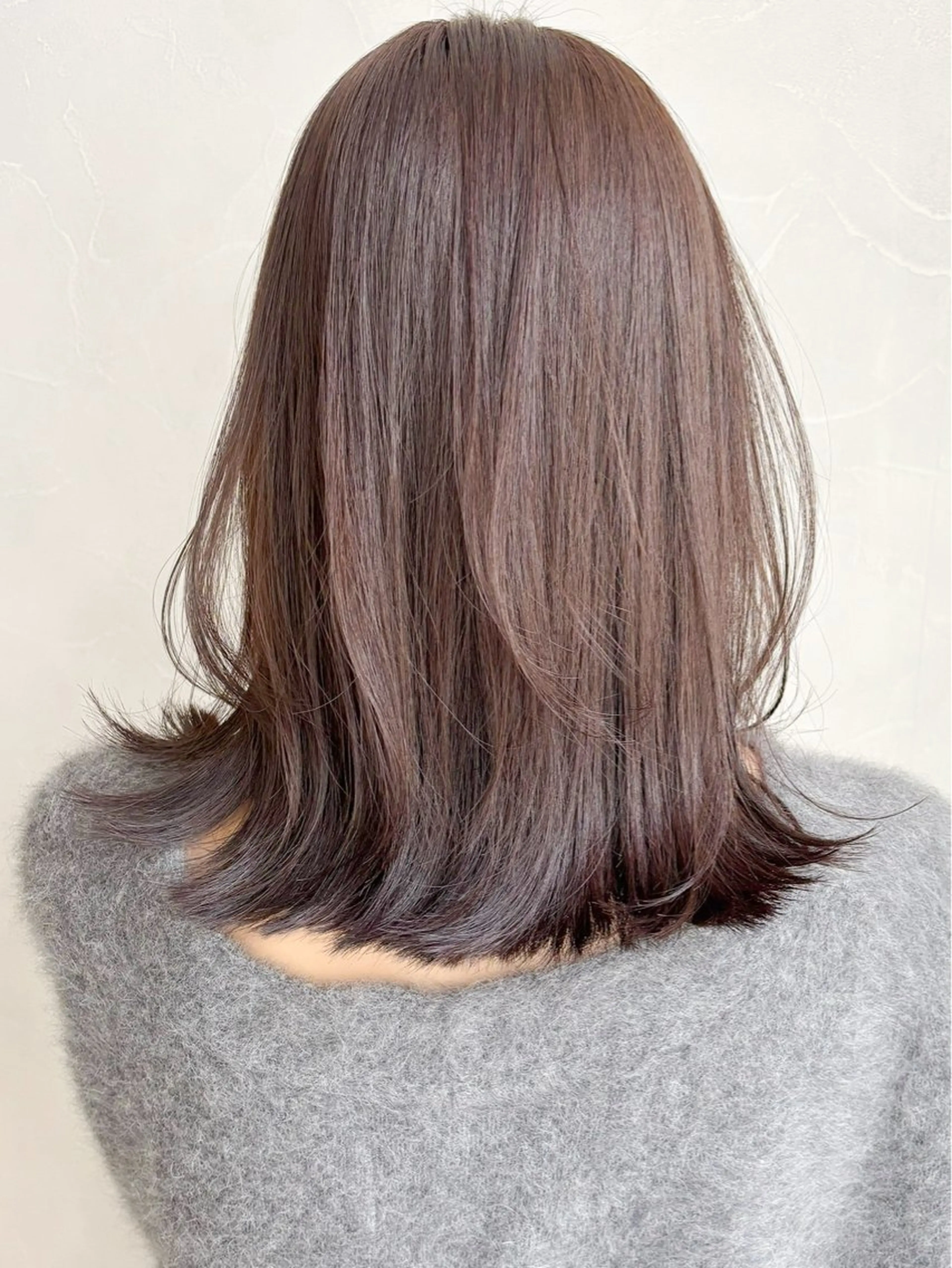 ミディアム カラー ベージュカラー 透明感カラー ヘアカラー Agnos 武村 魁のヘアスタイル