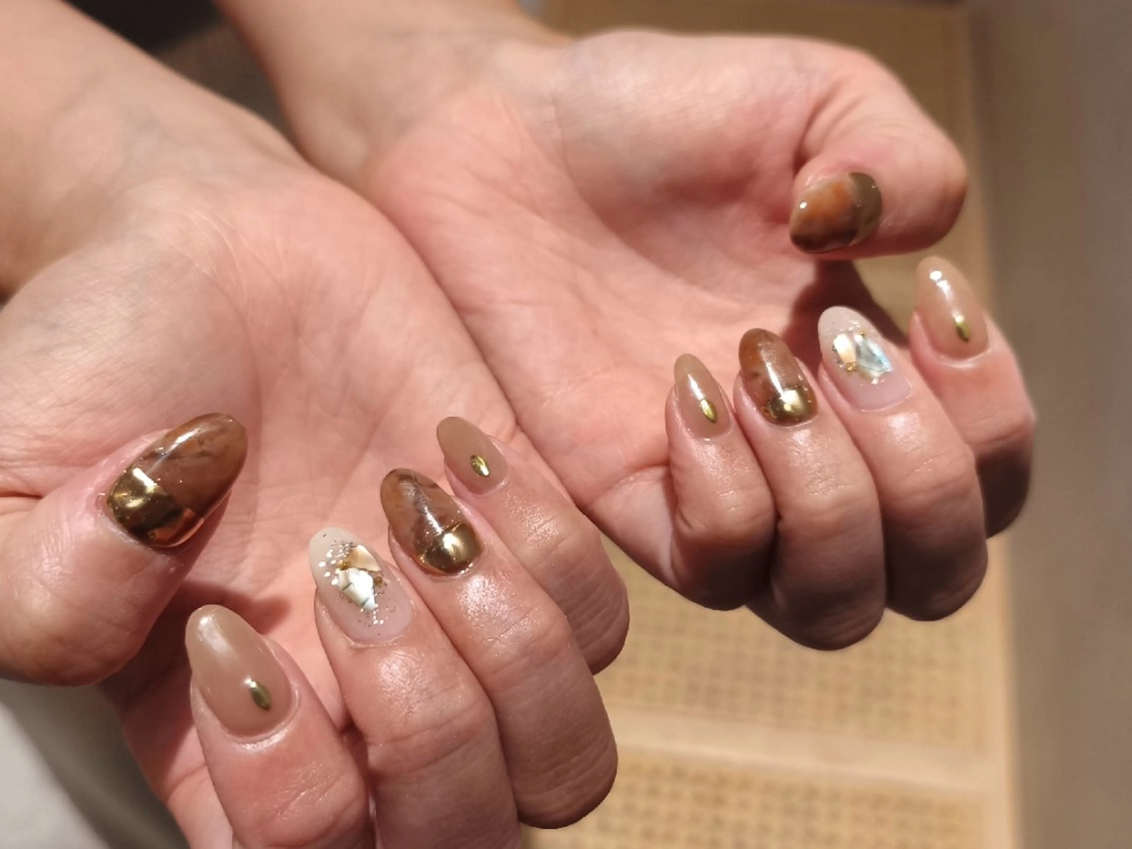ネイル ブルー 持ち込み salon Noirのネイルデザイン