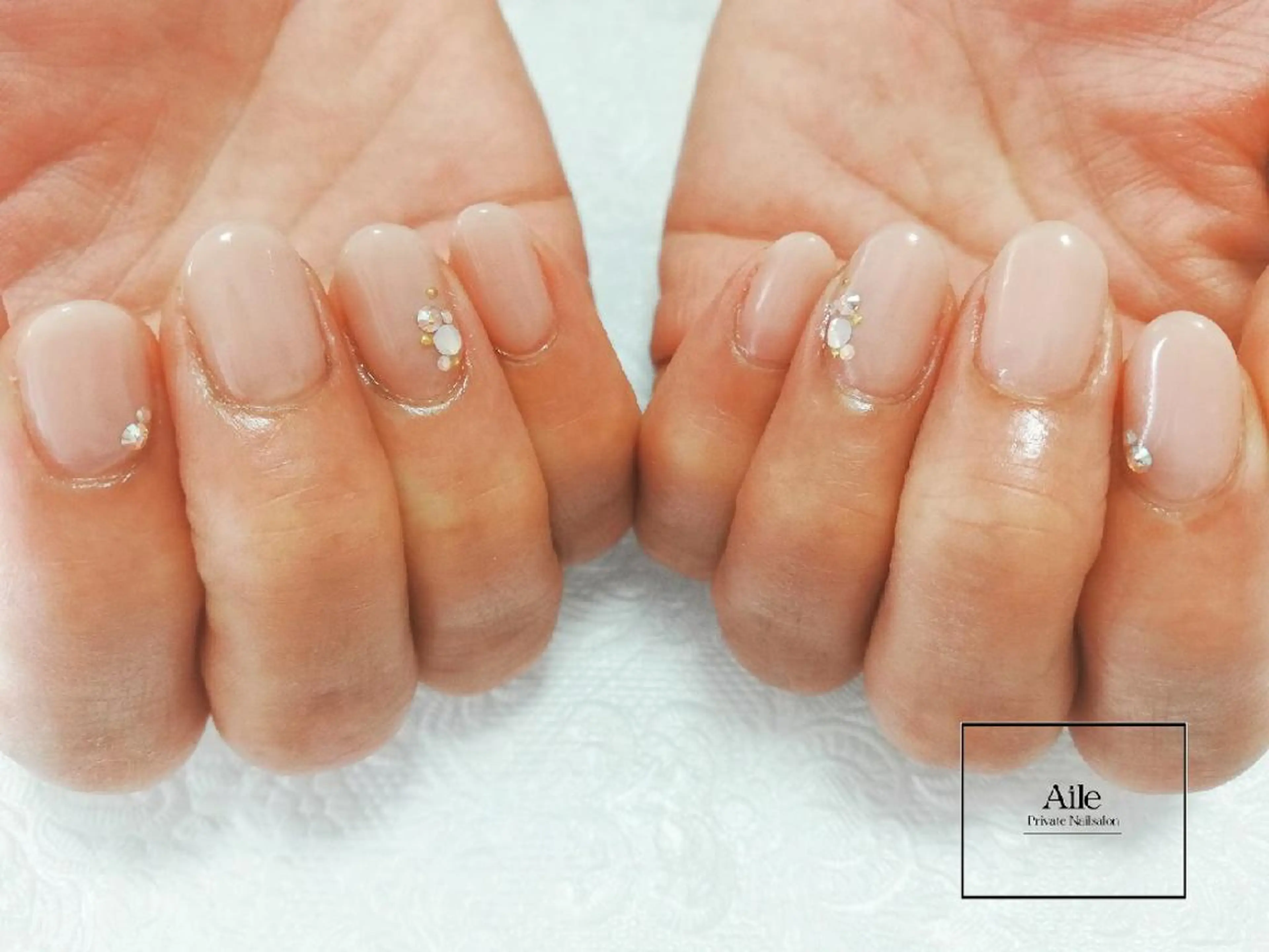 ネイル アートネイル シンプルネイル なが さきのネイルデザイン